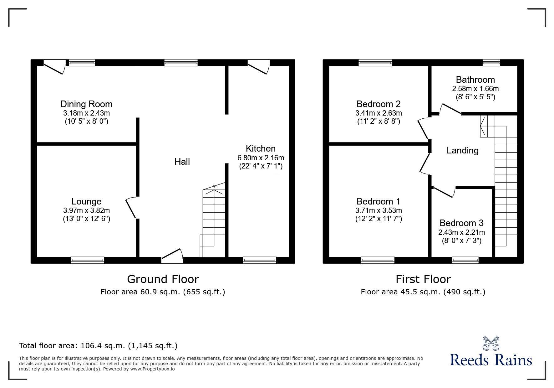 Floorplan of 3 bedroom Semi Detached House for sale, Hillhead Parkway, Newcastle upon Tyne, Tyne and Wear, NE5