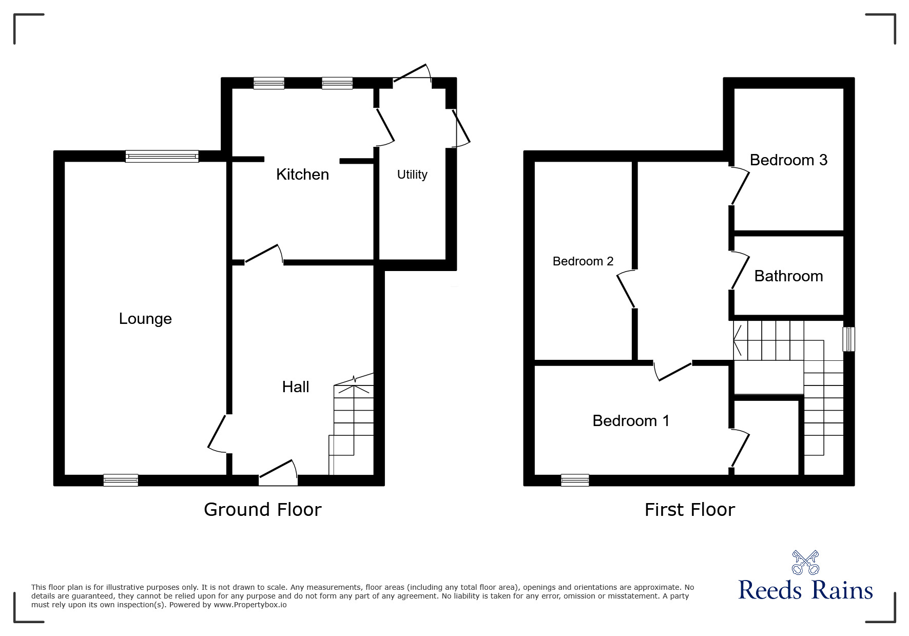 Floorplan of 3 bedroom Semi Detached House for sale, Heyburn Gardens, Newcastle upon Tyne, Tyne and Wear, NE15