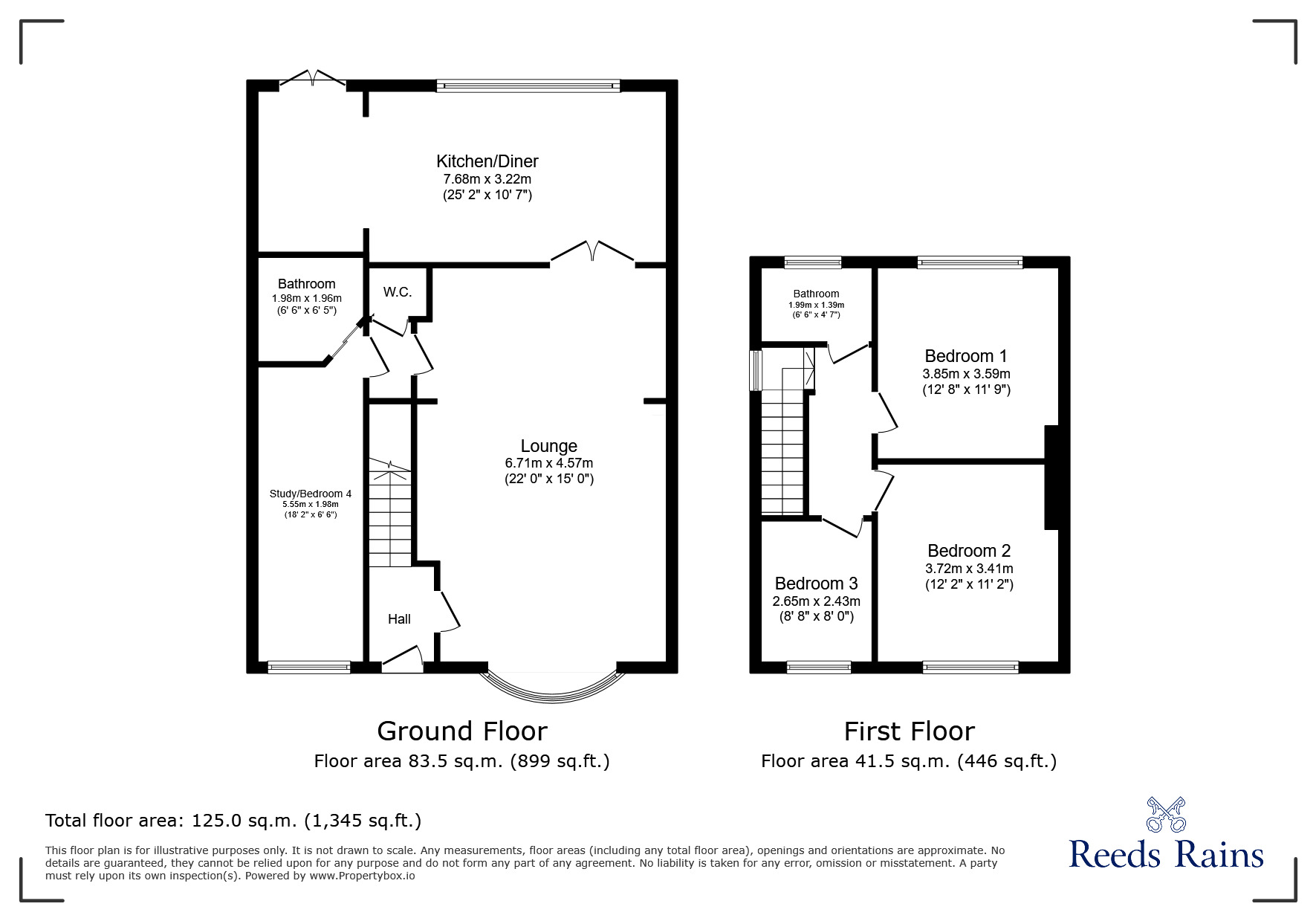 Floorplan of 3 bedroom Semi Detached House for sale, Matlock Gardens, Newcastle upon Tyne, Tyne and Wear, NE5