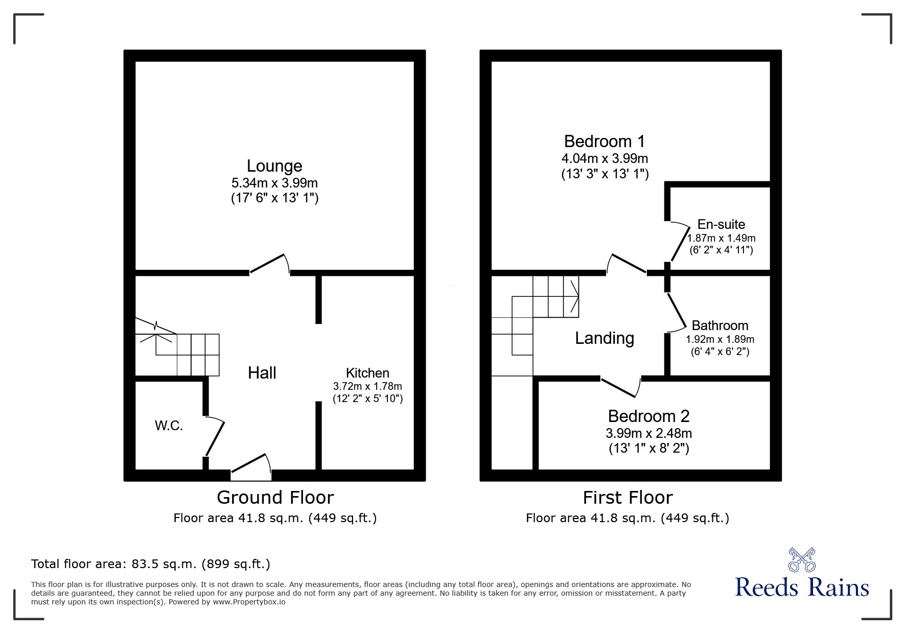 Floorplan of 2 bedroom Semi Detached House for sale, Alpine Place, Newcastle upon Tyne, Tyne and Wear, NE5
