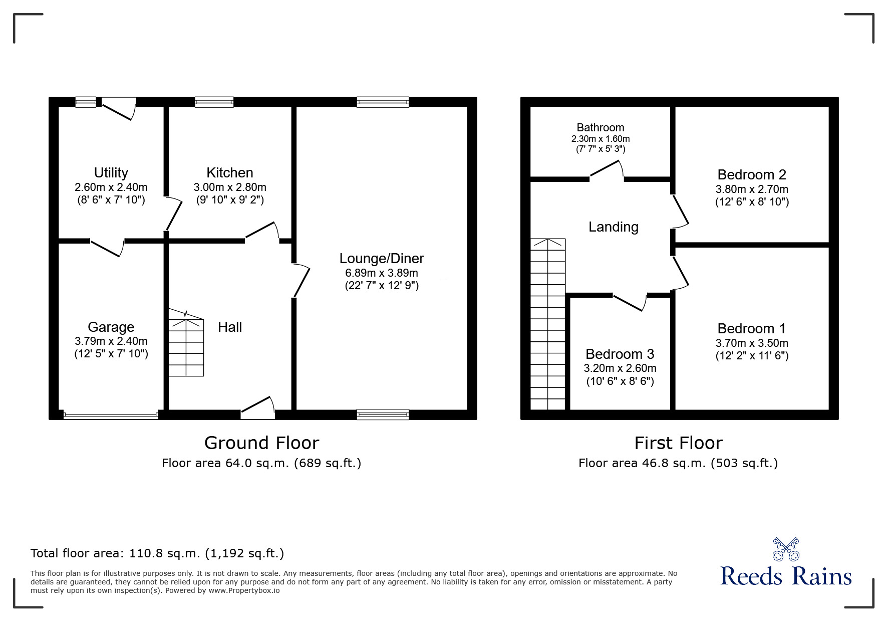 Floorplan of 3 bedroom Semi Detached House for sale, Janus Close, Newcastle upon Tyne, Tyne and Wear, NE5