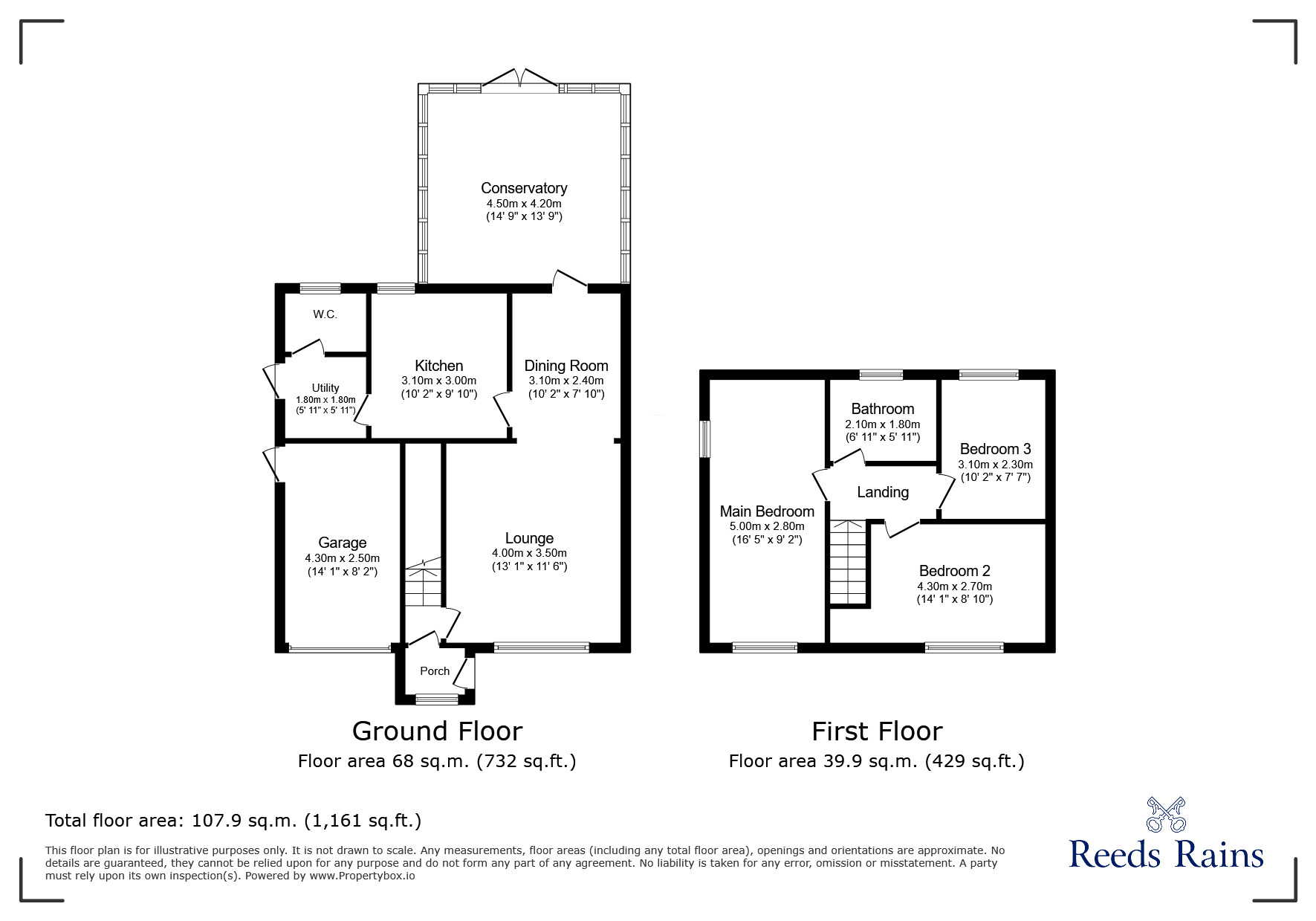 Floorplan of 3 bedroom Detached House for sale, Thirlington Close, Newcastle upon Tyne, Tyne and Wear, NE5