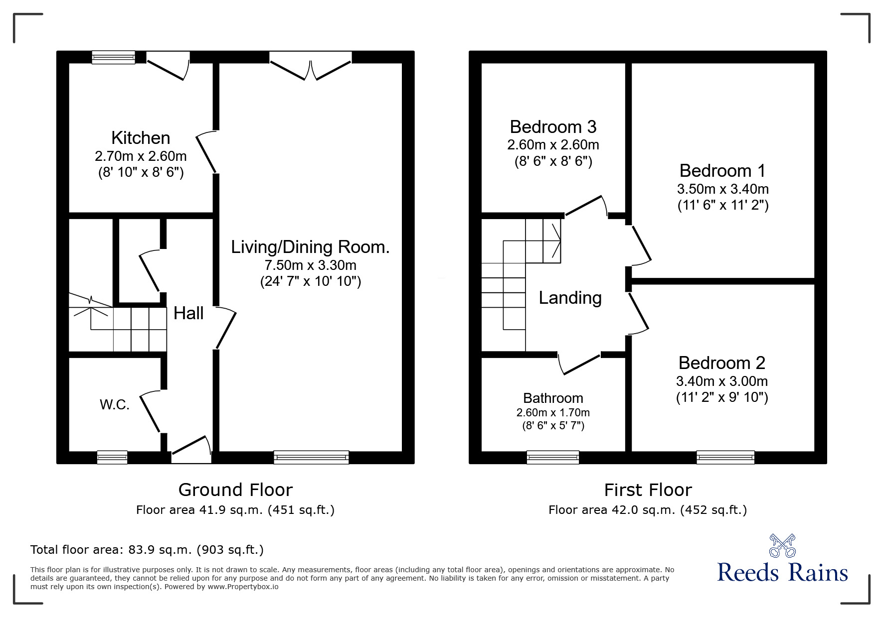 Floorplan of 3 bedroom End Terrace House for sale, Asholme, Newcastle upon Tyne, Tyne and Wear, NE5