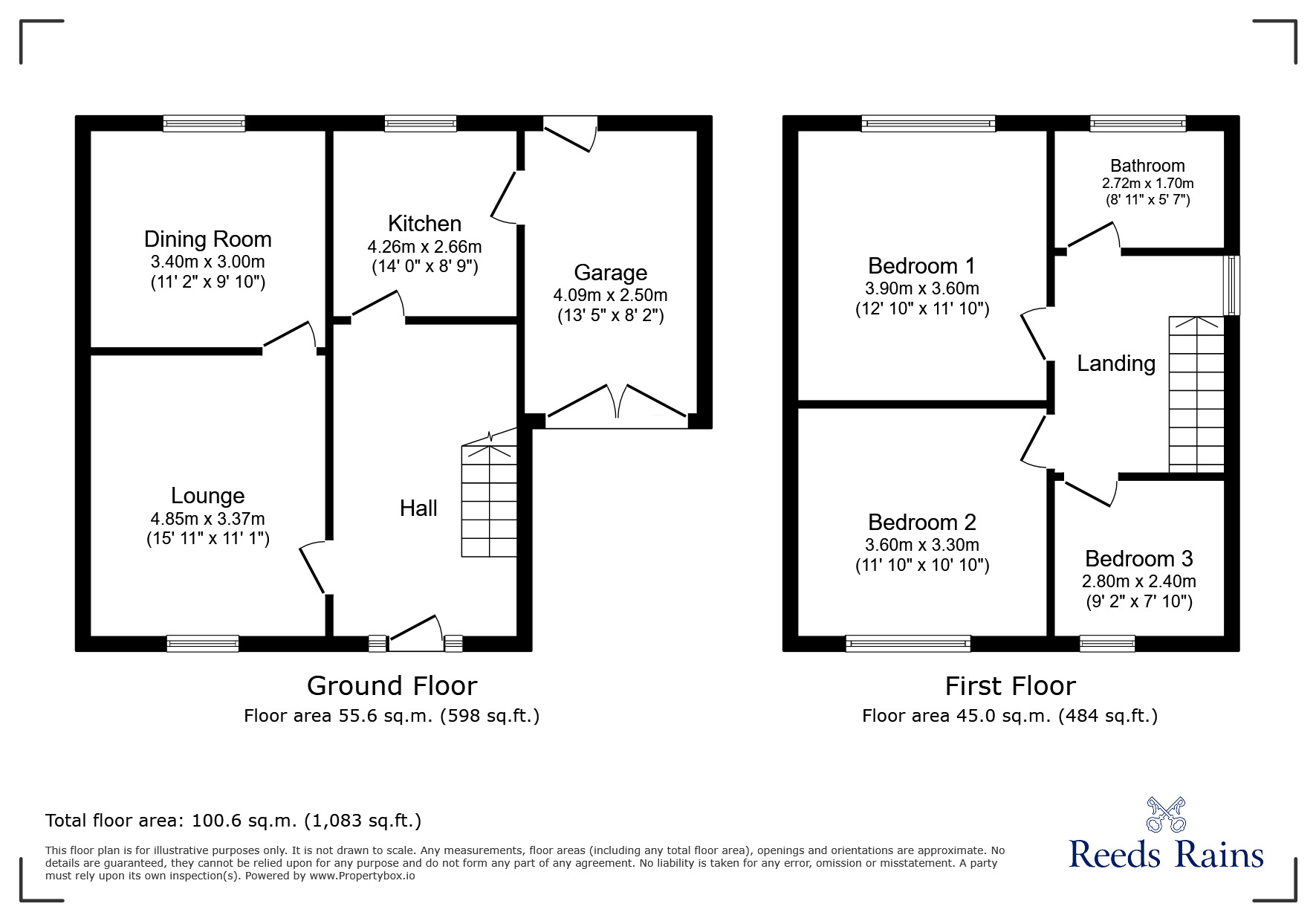 Floorplan of 3 bedroom Semi Detached House for sale, Grosvenor Way, Newcastle upon Tyne, Tyne and Wear, NE5
