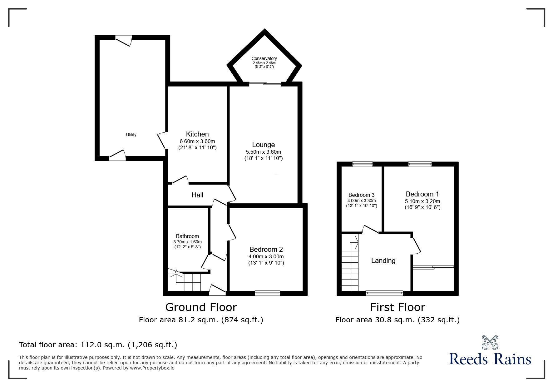 Floorplan of 3 bedroom Semi Detached Bungalow for sale, Bracknell Gardens, Newcastle upon Tyne, Tyne and Wear, NE5