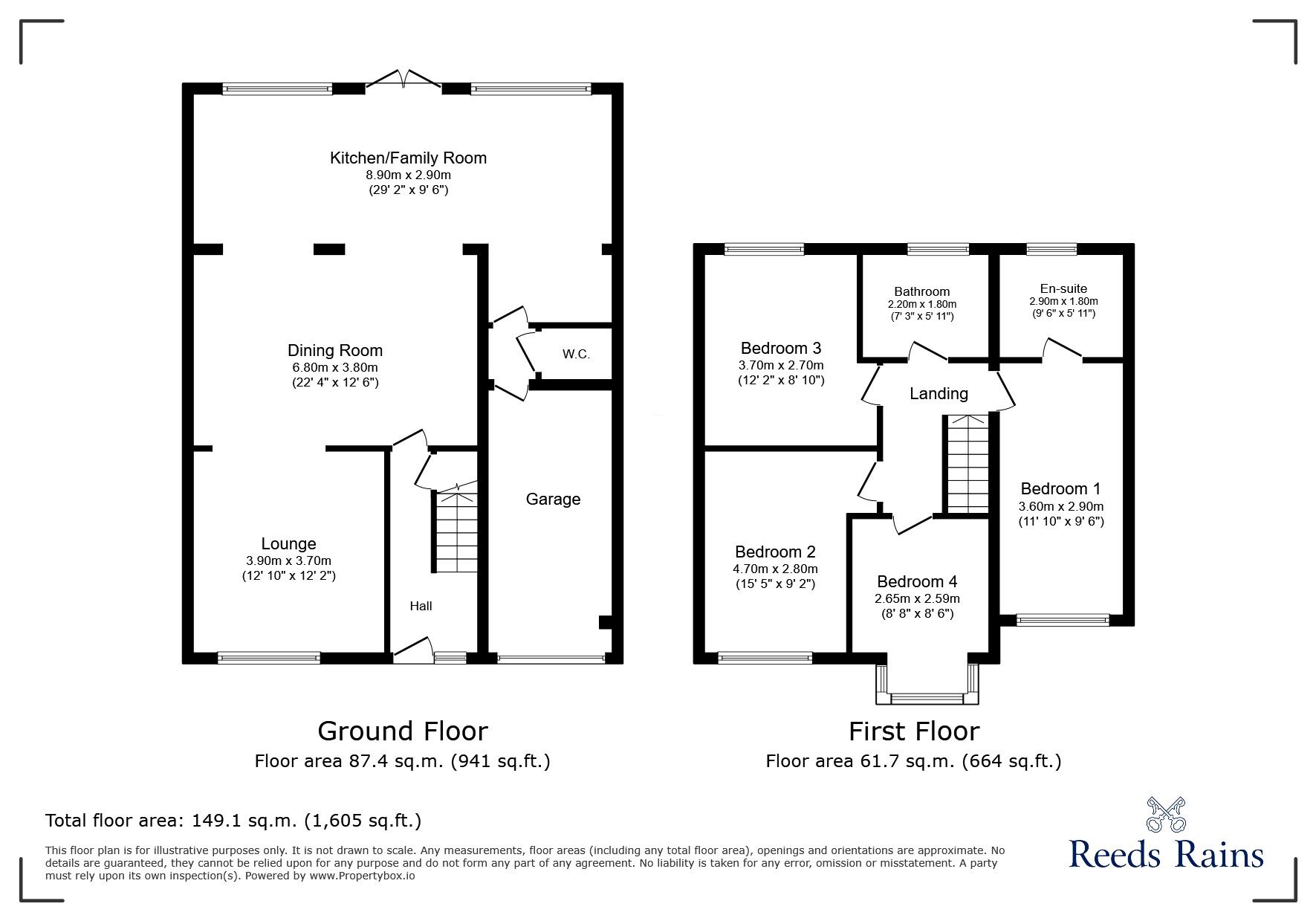 Floorplan of 4 bedroom Detached House for sale, Madeira Close, Newcastle upon Tyne, Tyne and Wear, NE5