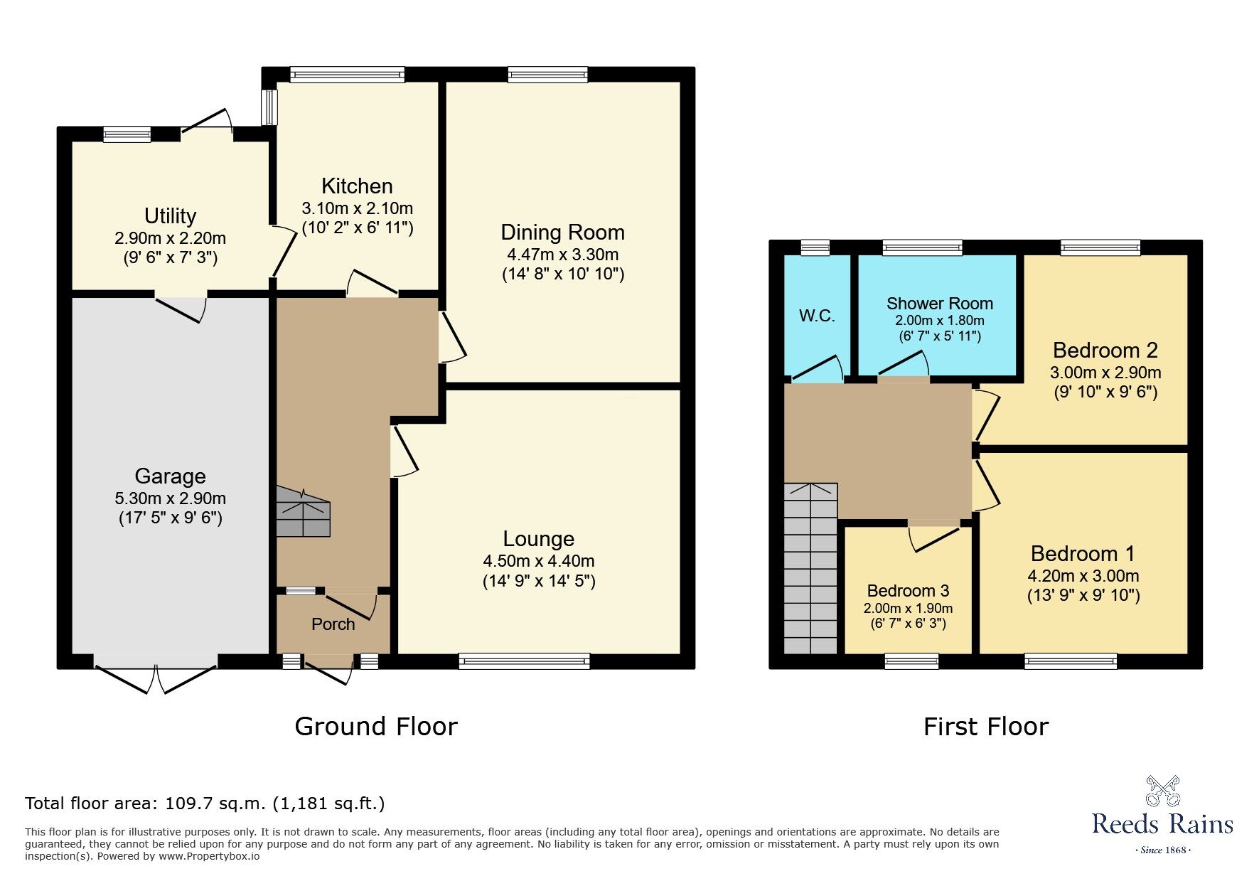 Floorplan of 3 bedroom Semi Detached House for sale, Woodvale Gardens, Newcastle upon Tyne, Tyne and Wear, NE15