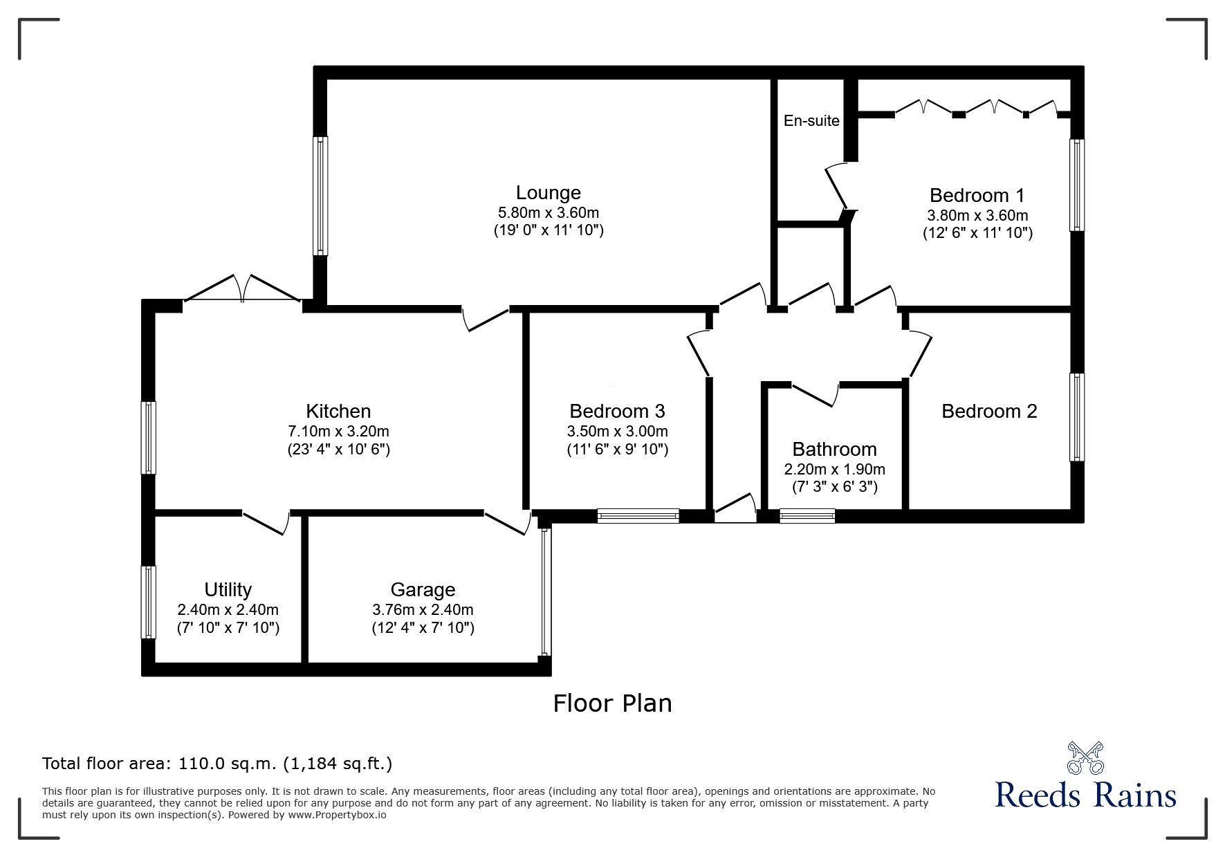 Floorplan of 3 bedroom Semi Detached Bungalow for sale, Chadderton Drive, Newcastle upon Tyne, Tyne and Wear, NE5