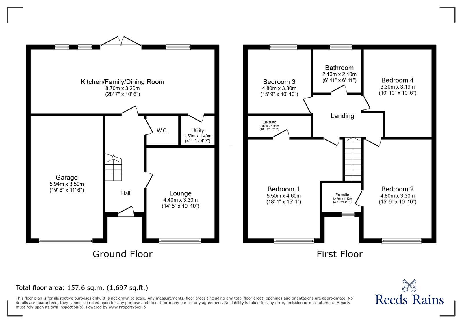 Floorplan of 4 bedroom Detached House for sale, Eagle Way, Newcastle upon Tyne, Tyne and Wear, NE15