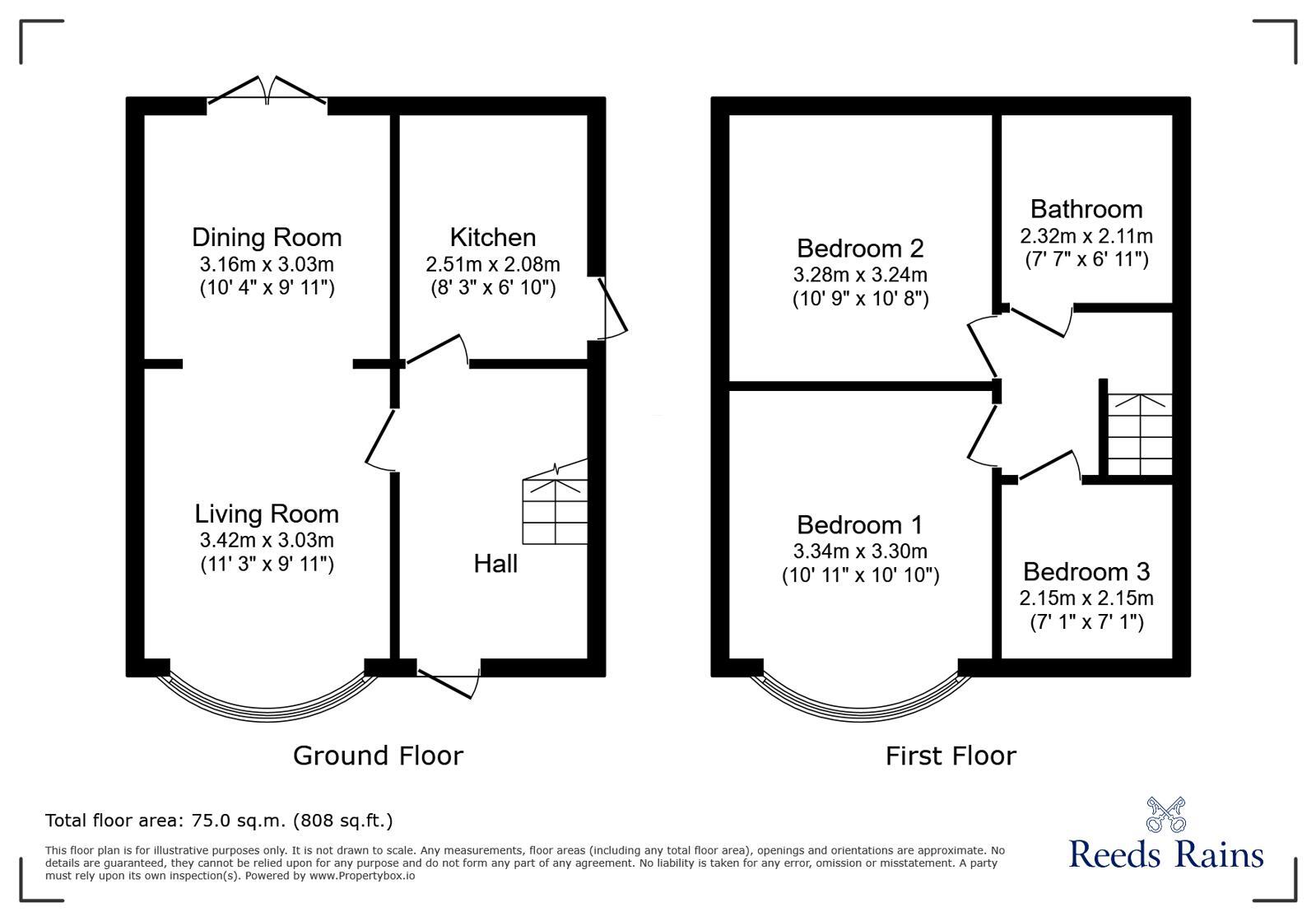 Floorplan of 3 bedroom Semi Detached House to rent, Centurion Road, Newcastle upon Tyne, Tyne and Wear, NE15