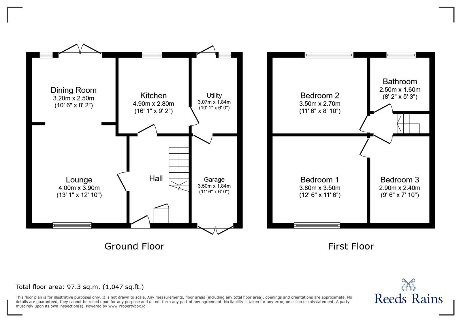 Floorplan of 3 bedroom Semi Detached House for sale, Anglesey Gardens, Newcastle upon Tyne, Tyne and Wear, NE5