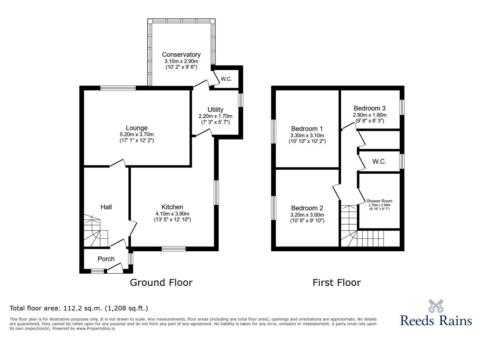 Floorplan of 3 bedroom Semi Detached House for sale, Rosehill Way, Newcastle upon Tyne, Tyne and Wear, NE5