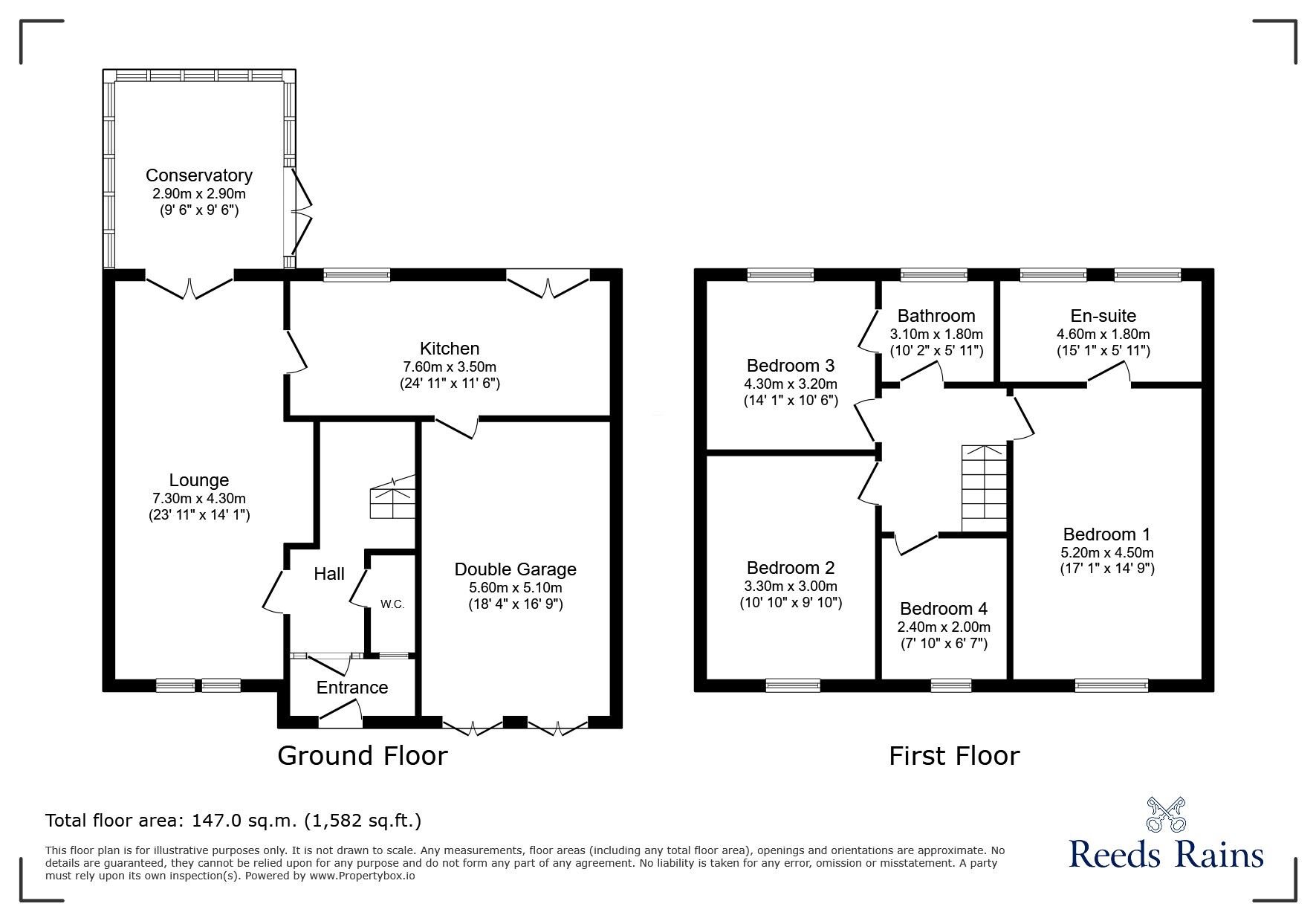 Floorplan of 4 bedroom Detached House for sale, Ashton Close, Newcastle upon Tyne, Tyne and Wear, NE5