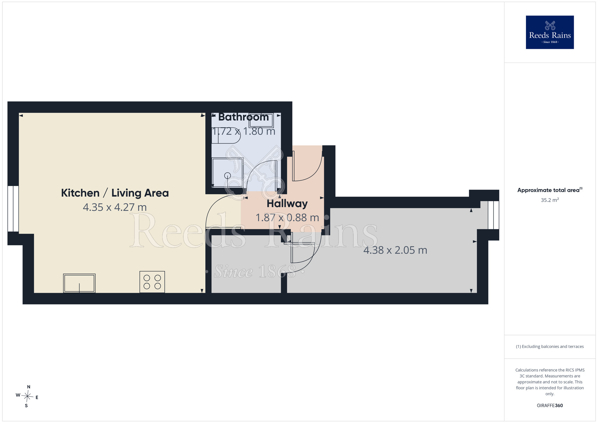 Floorplan of 1 bedroom Flat to rent, Stratford Road, Chorley, Lancashire, PR6
