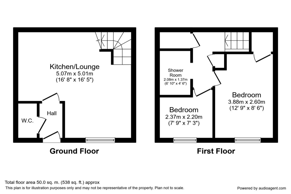 Floorplan of 2 bedroom Mid Terrace House to rent, Chandlers Close, Buckshaw Village, Lancashire, PR7