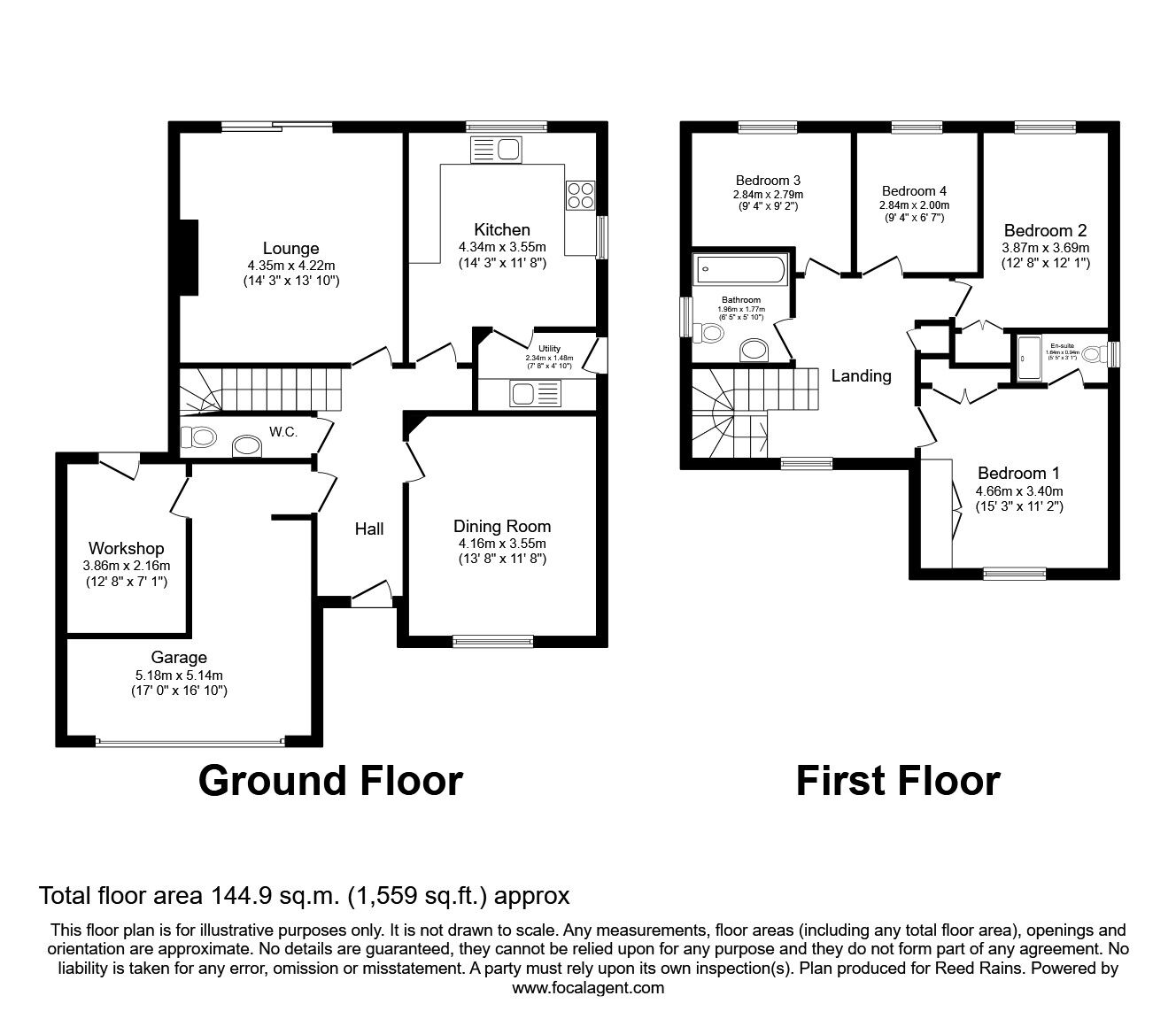 Floorplan of 4 bedroom Detached House to rent, Jersey Fold, Buckshaw Village, Lancashire, PR7