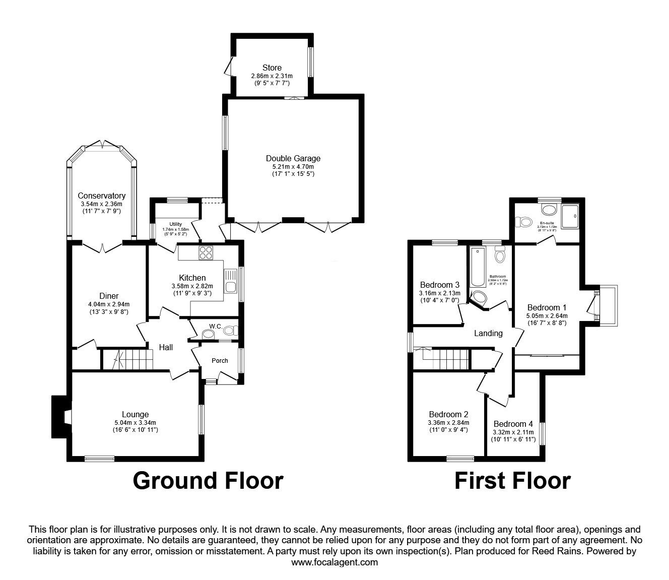 Floorplan of 4 bedroom Detached House for sale, Tormore Close, Heapey, Lancashire, PR6