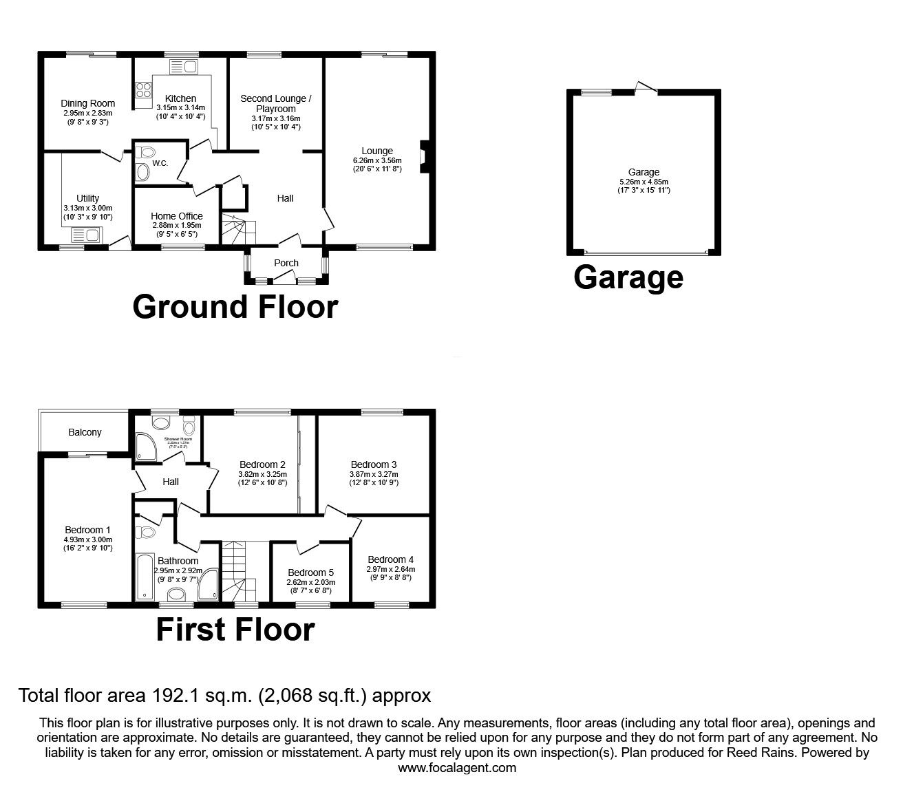 Floorplan of 5 bedroom Detached House for sale, Long Croft Meadow, Chorley, Lancashire, PR7
