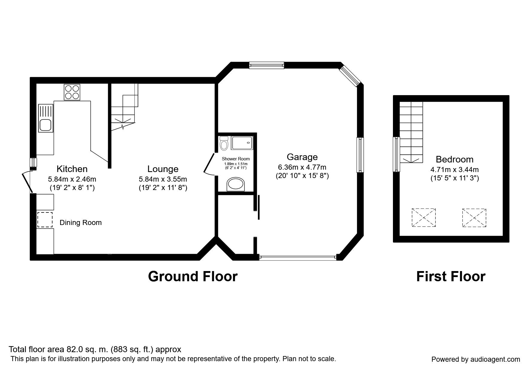 Floorplan of 1 bedroom Detached House to rent, Billinge End Road, Pleasington, Lancashire, BB2