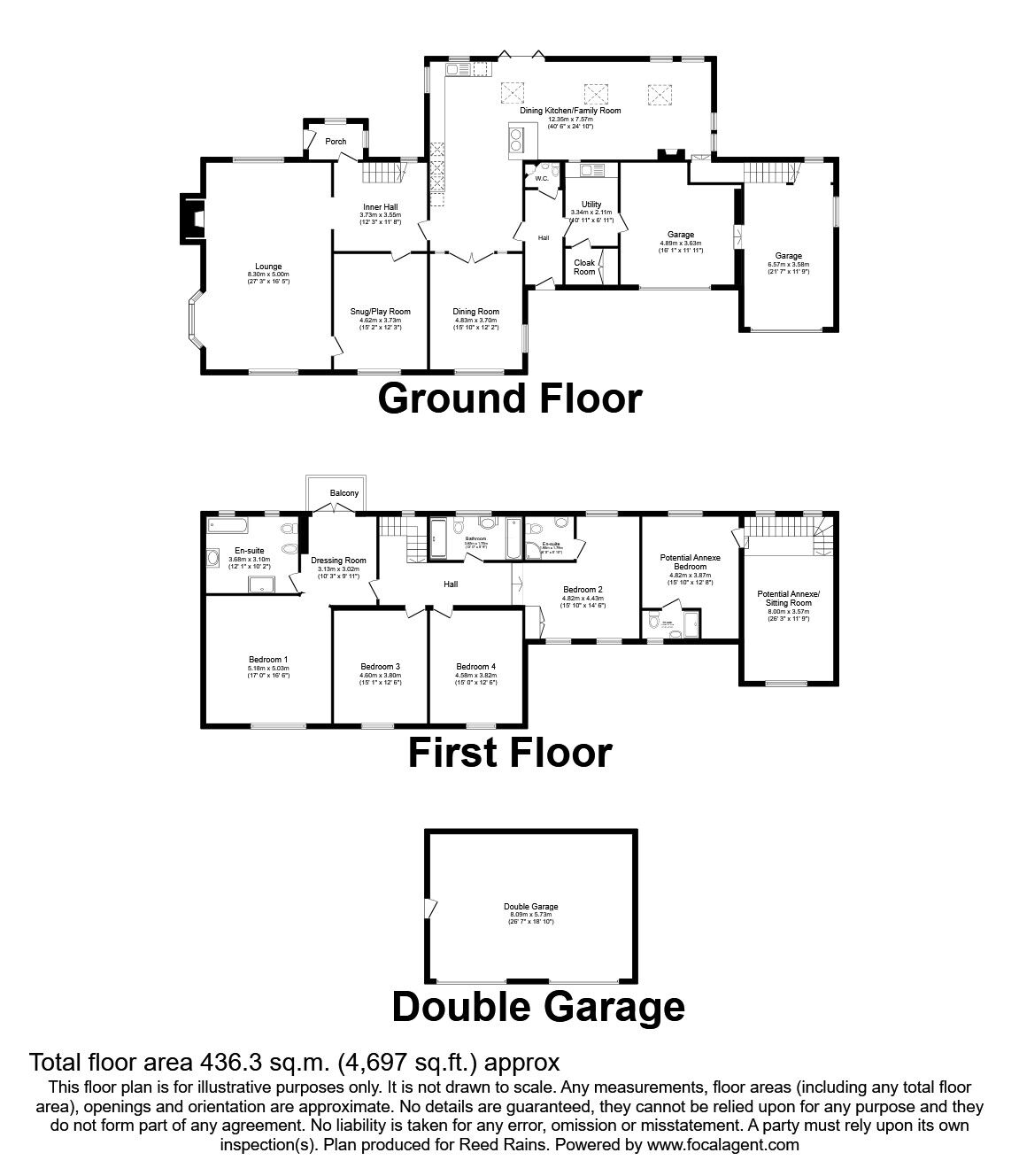 Floorplan of 6 bedroom Detached House for sale, Windmill Lane, Brindle, Lancashire, PR6