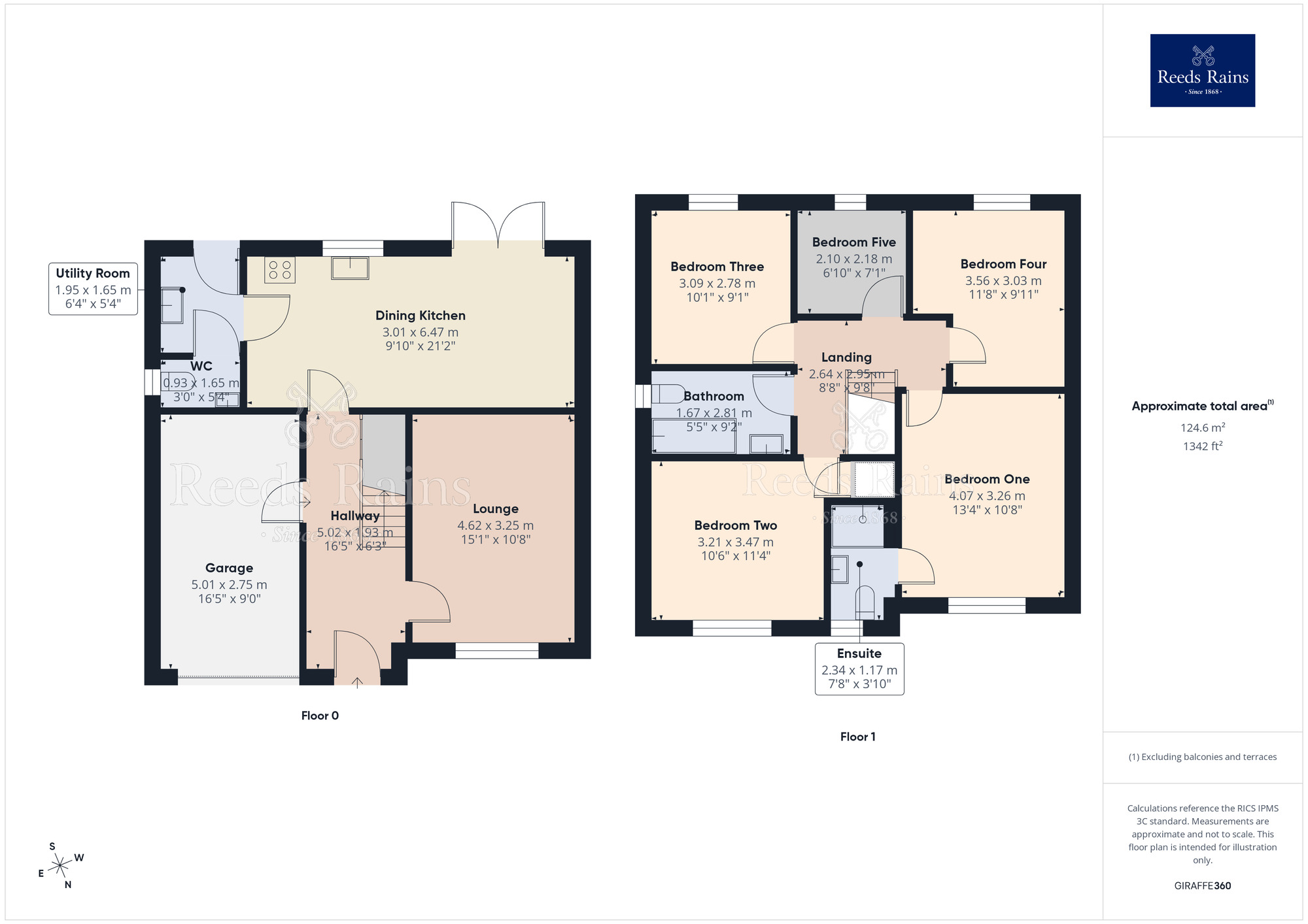 Floorplan of 5 bedroom Detached House for sale, Vincent Close, Buckshaw Village, Lancashire, PR7