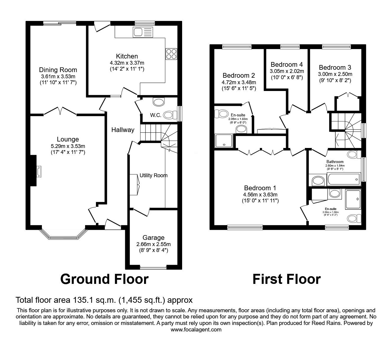 Floorplan of 4 bedroom Detached House for sale, Amber Drive, Chorley, Lancashire, PR6