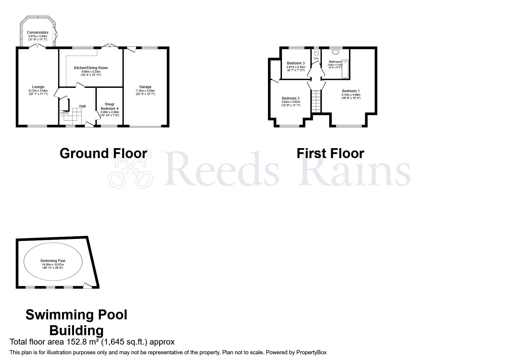 Floorplan of 4 bedroom Detached House for sale, Walgarth Drive, Chorley, Lancashire, PR7