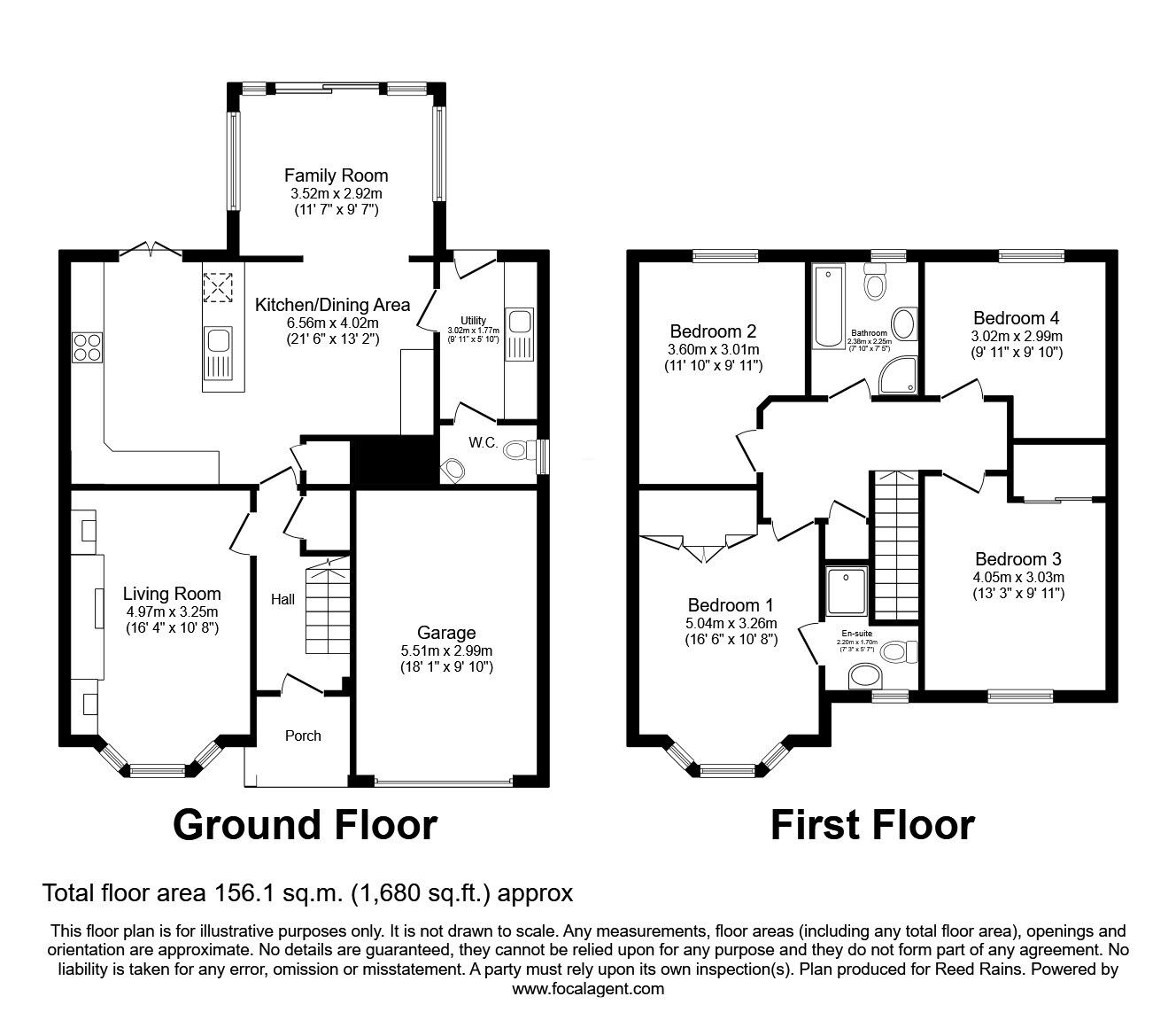 Floorplan of 4 bedroom Detached House for sale, Magill Close, Whittle-le-Woods, Lancashire, PR6