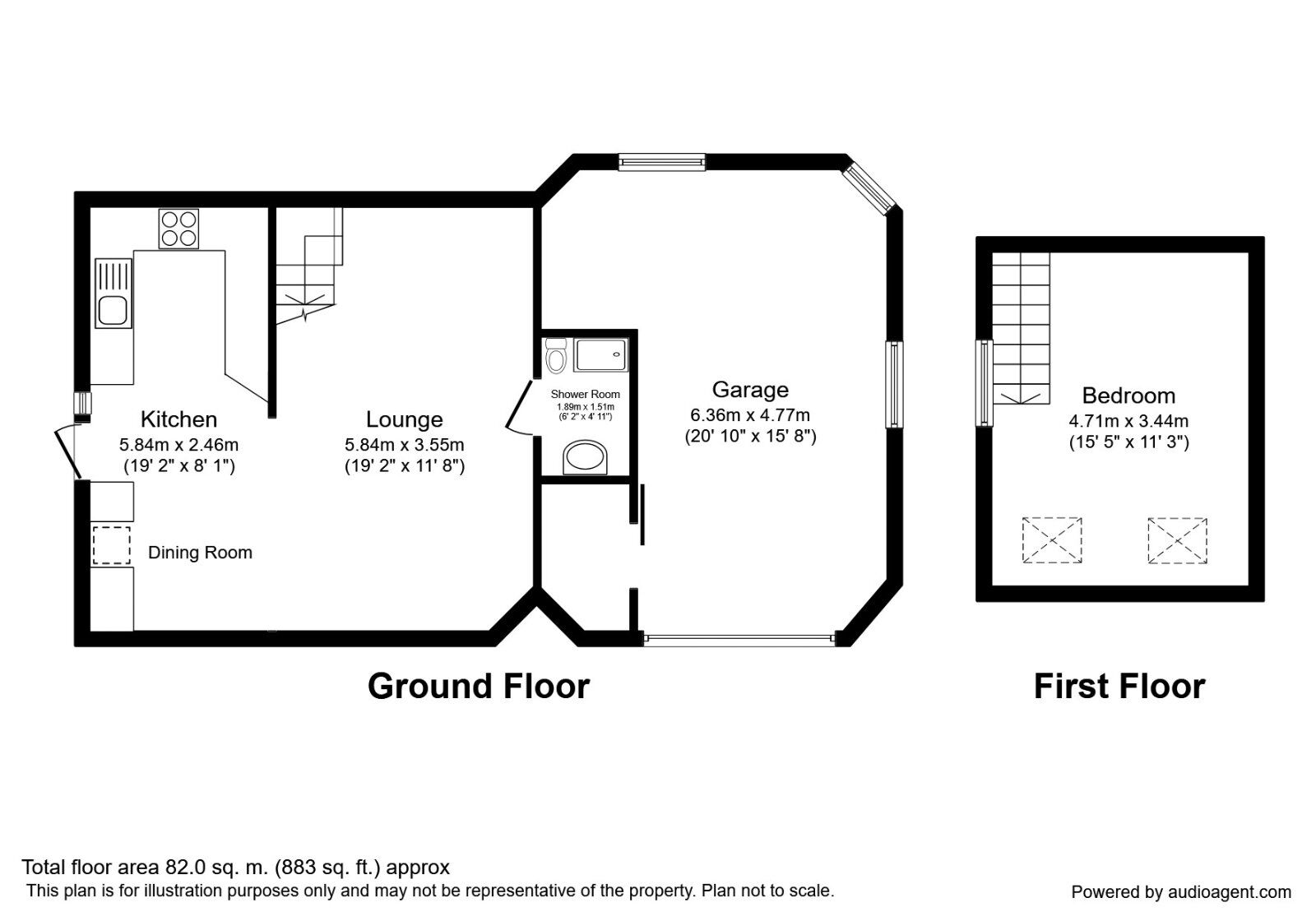 Floorplan of 1 bedroom Detached House to rent, Billinge End Road, Pleasington, Lancashire, BB2