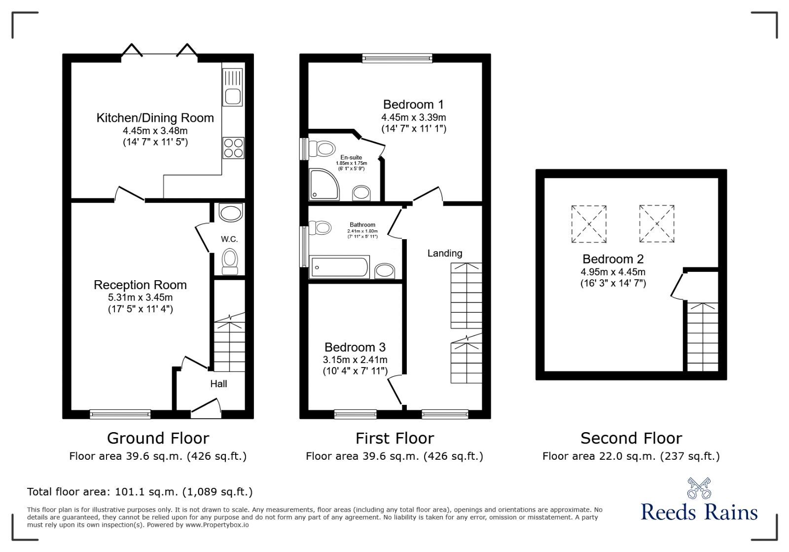 Floorplan of 3 bedroom Semi Detached House to rent, Manchester Road, Blackrod, Greater Manchester, BL6