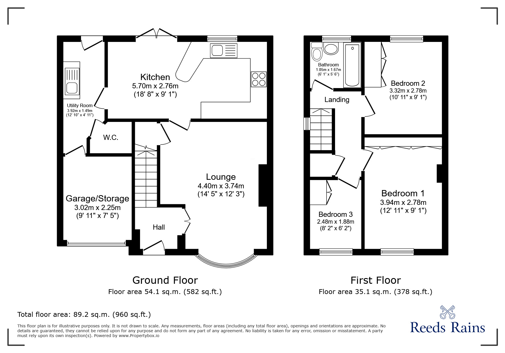 Floorplan of 3 bedroom Semi Detached House for sale, Hornchurch Drive, Chorley, Lancashire, PR7