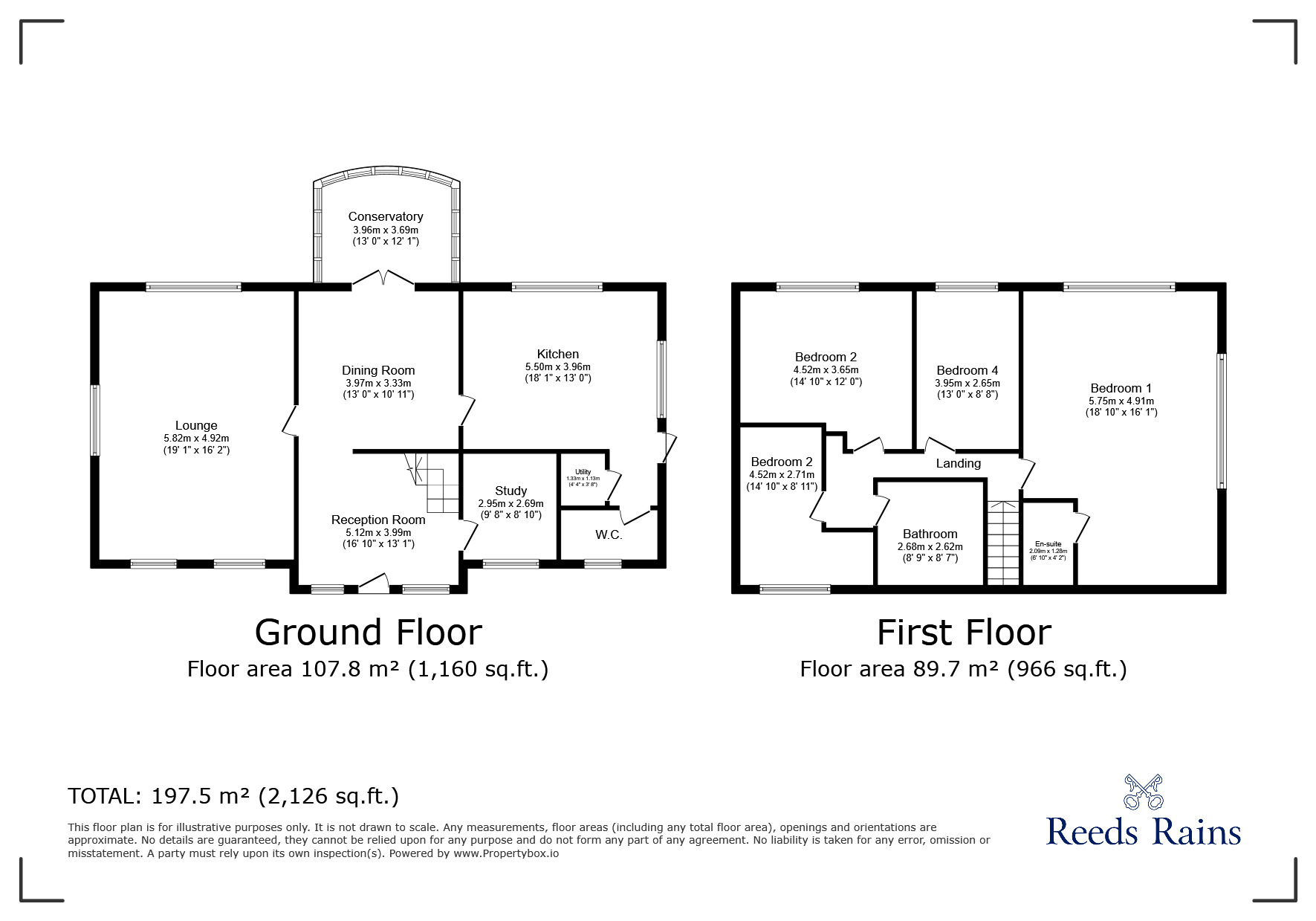 Floorplan of 4 bedroom Detached House to rent, Bury Lane, Withnell, Lancashire, PR6