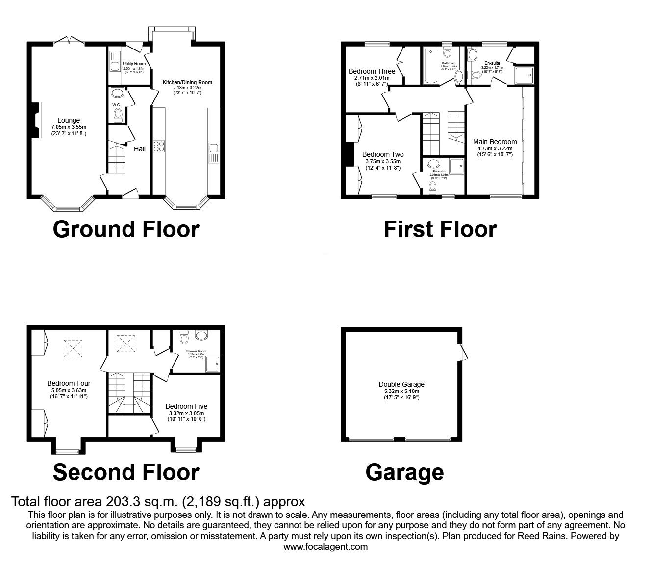Floorplan of 5 bedroom Detached House for sale, Aycliffe Drive, Buckshaw Village, Lancashire, PR7