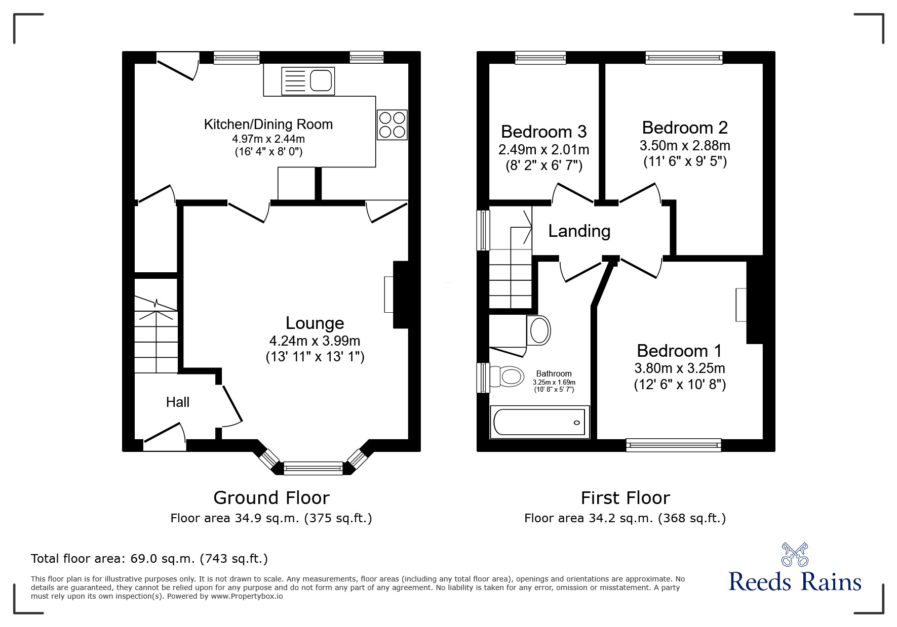 Floorplan of 3 bedroom Semi Detached House to rent, Weld Avenue, Chorley, Lancashire, PR7