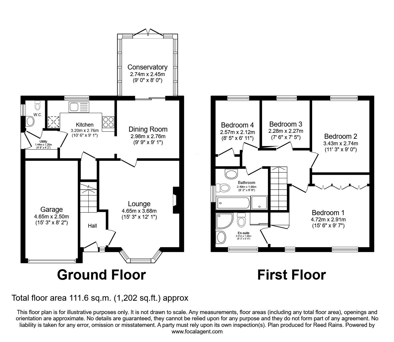 Floorplan of 4 bedroom Detached House for sale, Bearswood Croft, Clayton-le-Woods, Lancashire, PR6