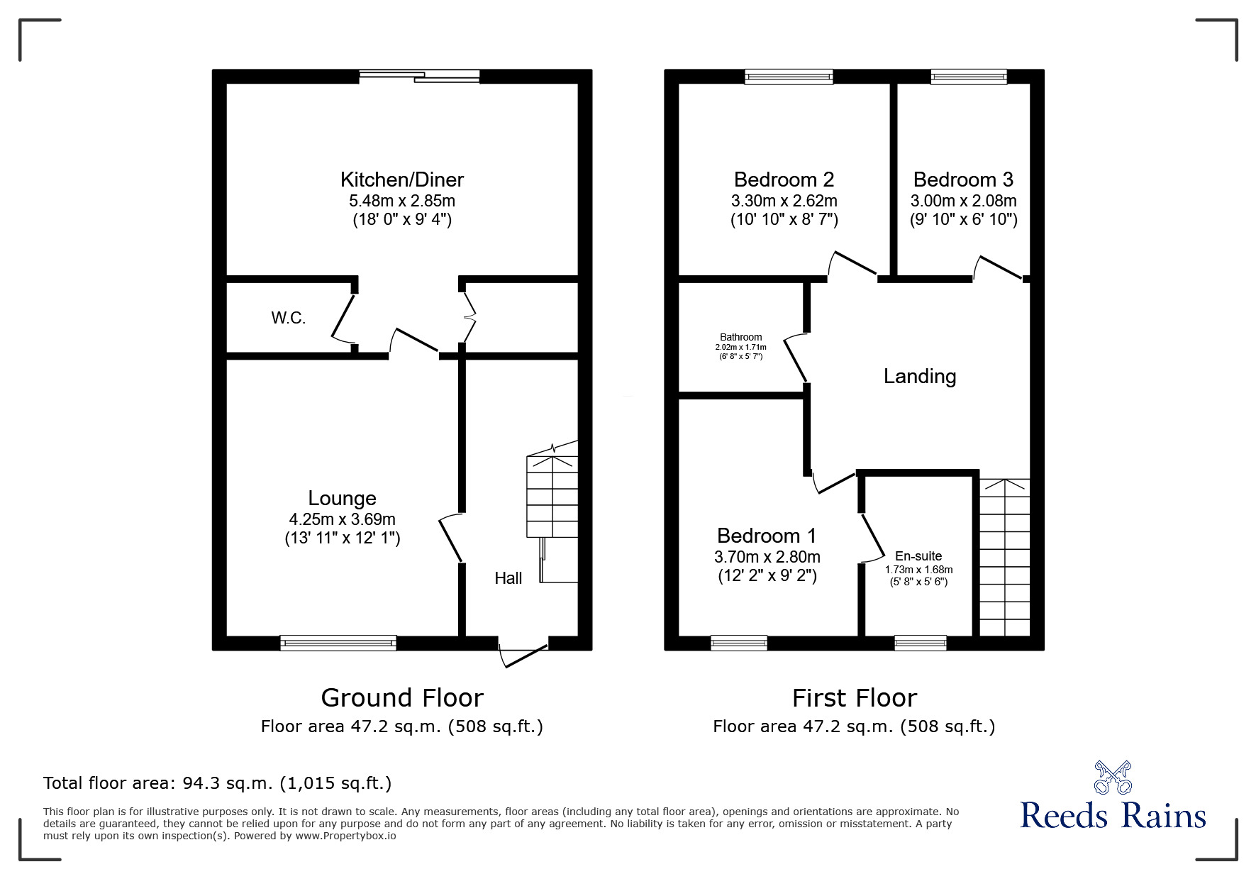Floorplan of 3 bedroom Semi Detached House to rent, Tulip Close, Chorley, Lancashire, PR7