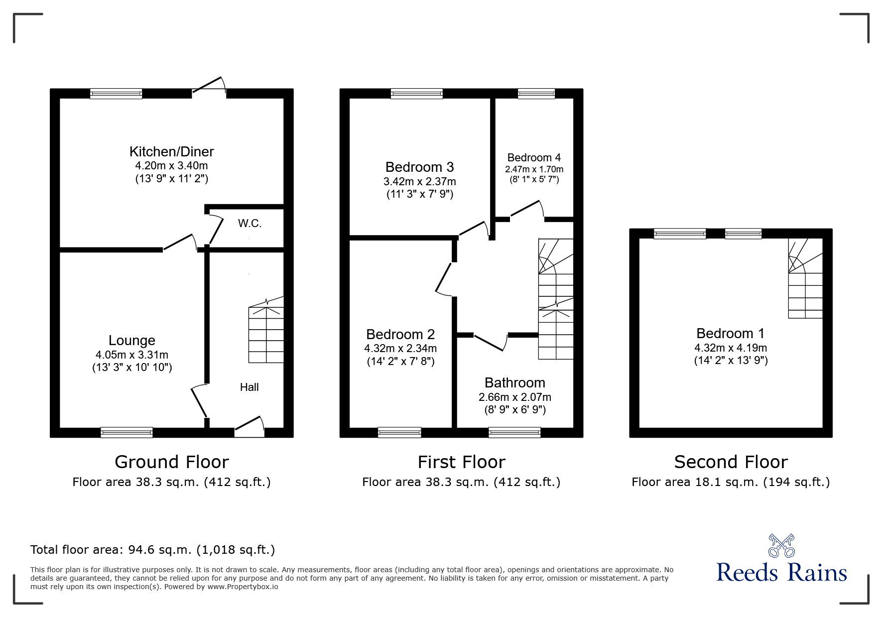 Floorplan of 1 bedroom  Room to rent, St. James Street, Chorley, Lancashire, PR6