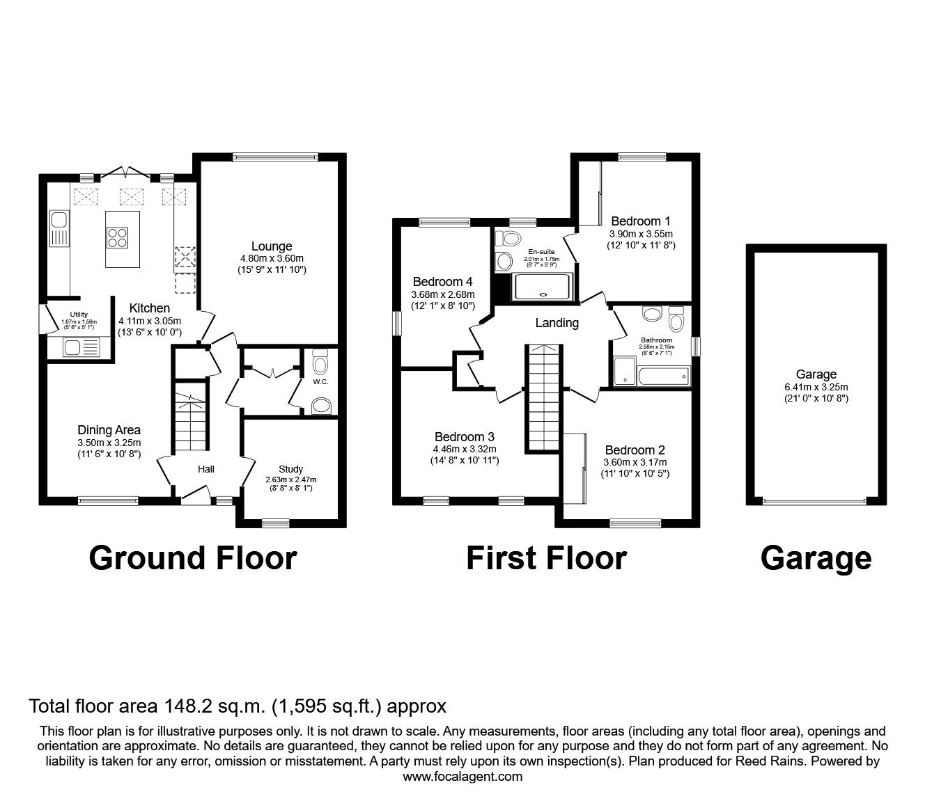 Floorplan of 4 bedroom Detached House for sale, Dunnerholme Avenue, Buckshaw Village, Lancashire, PR7