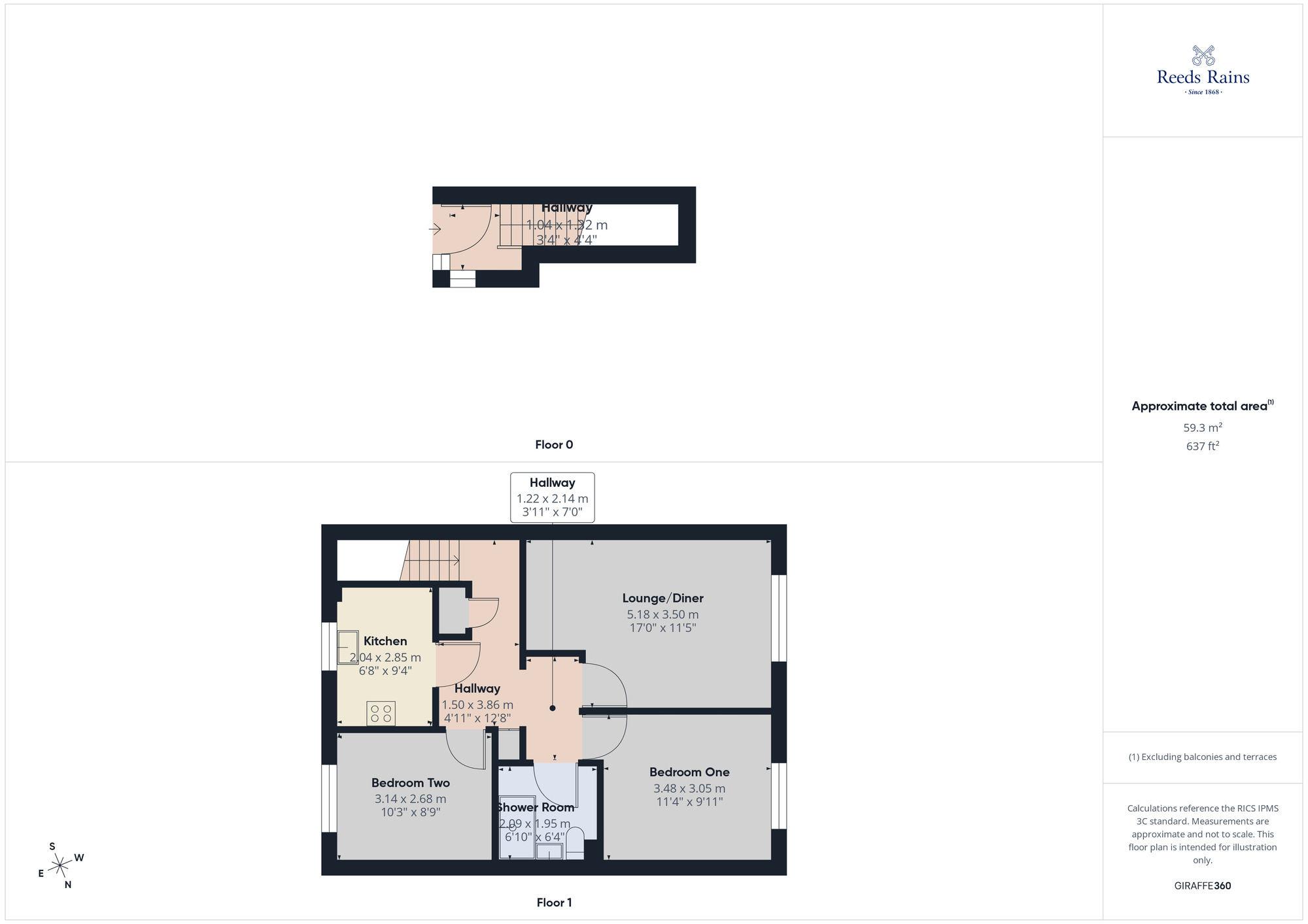 Floorplan of 2 bedroom  Flat for sale, Devonshire Court, Devonshire Road, Lancashire, PR7