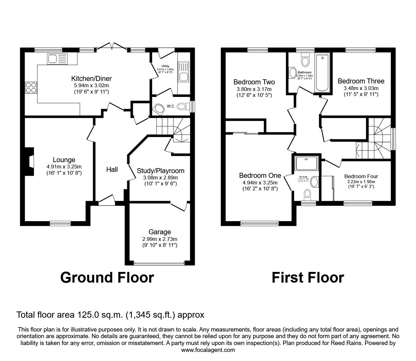 Floorplan of 4 bedroom Detached House for sale, Whitley Drive, Buckshaw Village, Lancashire, PR7
