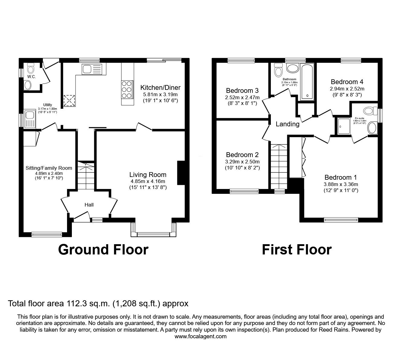 Floorplan of 4 bedroom Detached House for sale, Grey Heights View, Chorley, Lancashire, PR6
