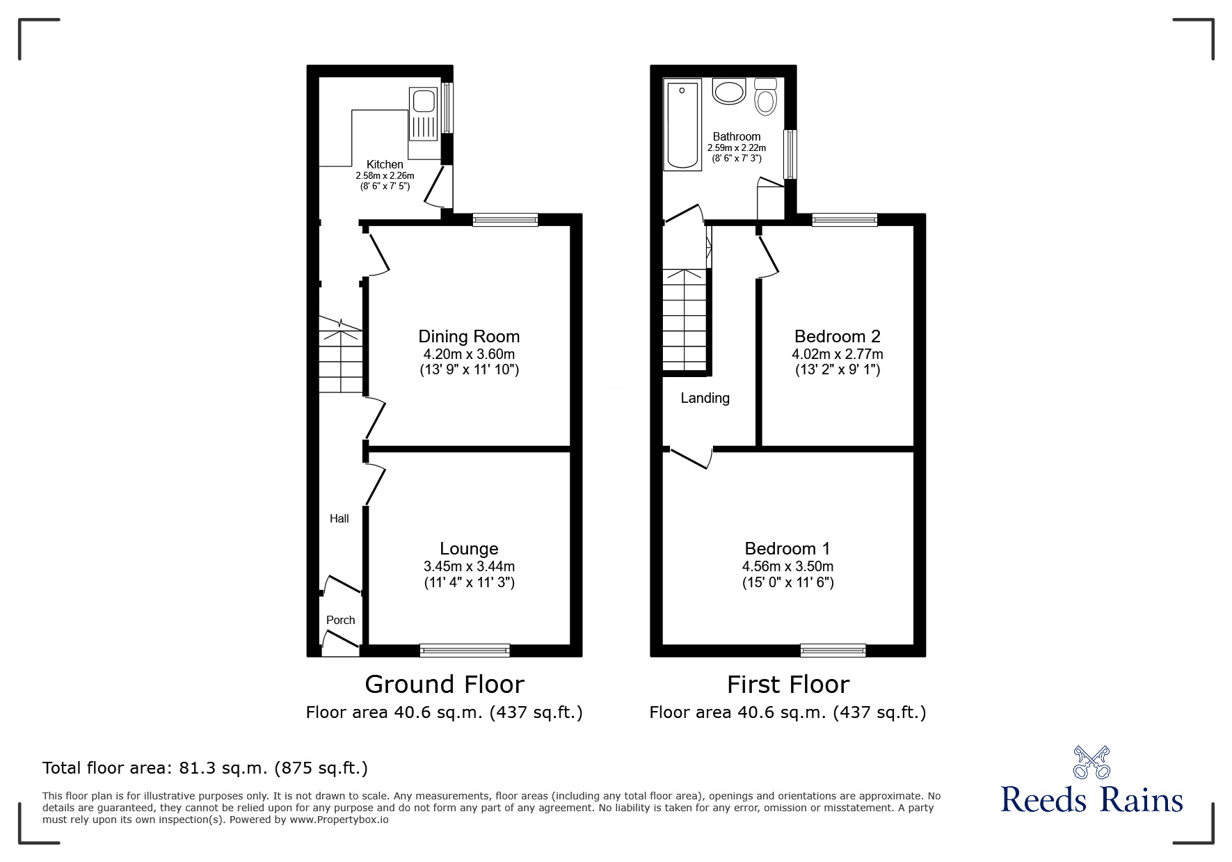 Floorplan of 2 bedroom Mid Terrace House for sale, Starkie Street, Leyland, Lancashire, PR25