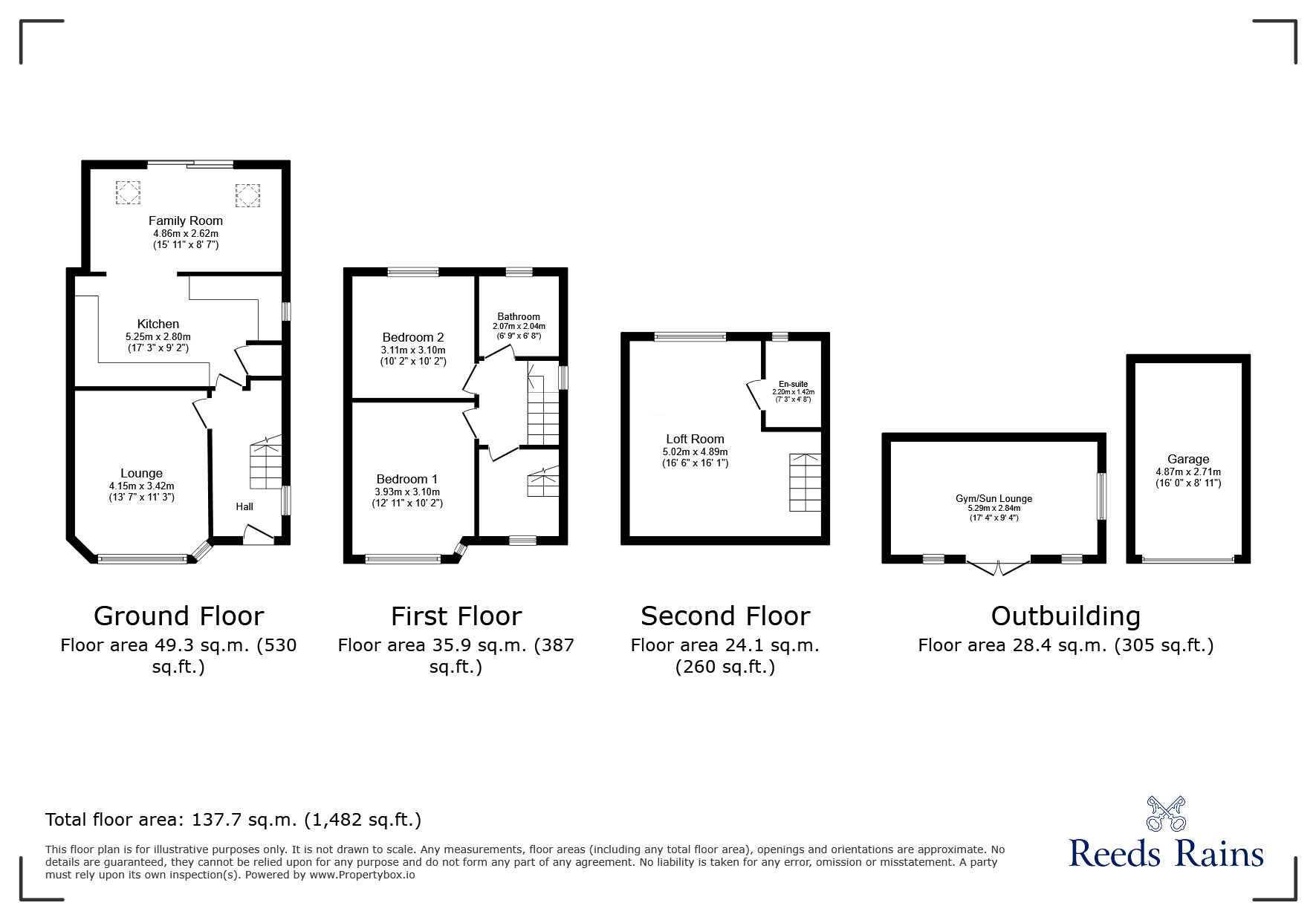 Floorplan of 3 bedroom Semi Detached House for sale, Clifton Avenue, Leyland, Lancashire, PR25