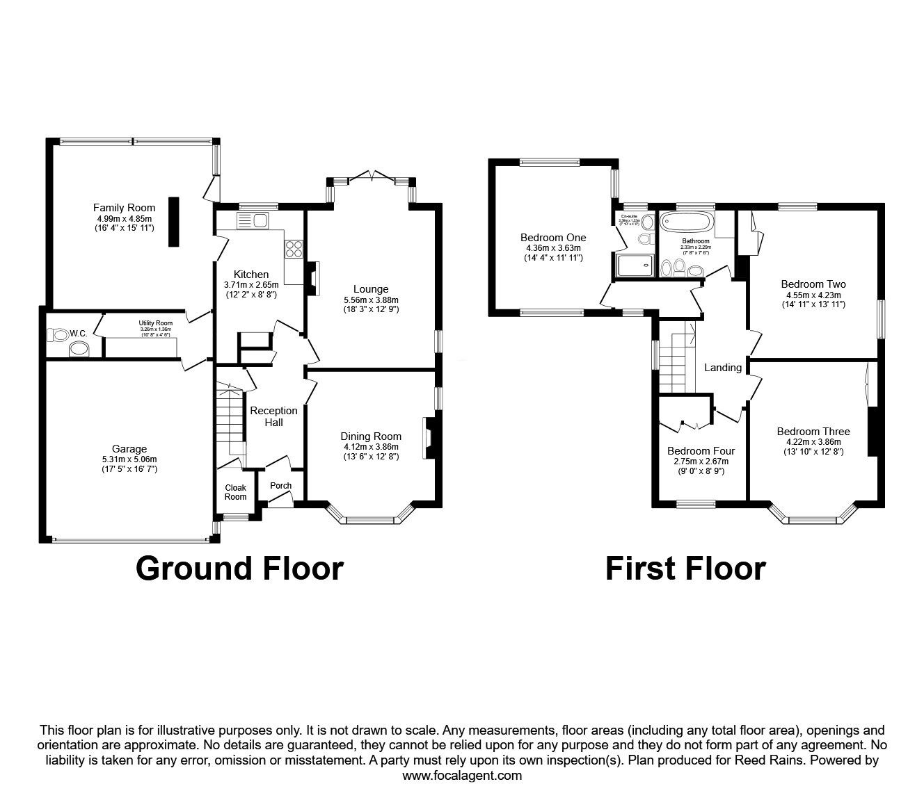 Floorplan of 4 bedroom Detached House for sale, Preston Road, Clayton-le-Woods, Lancashire, PR6