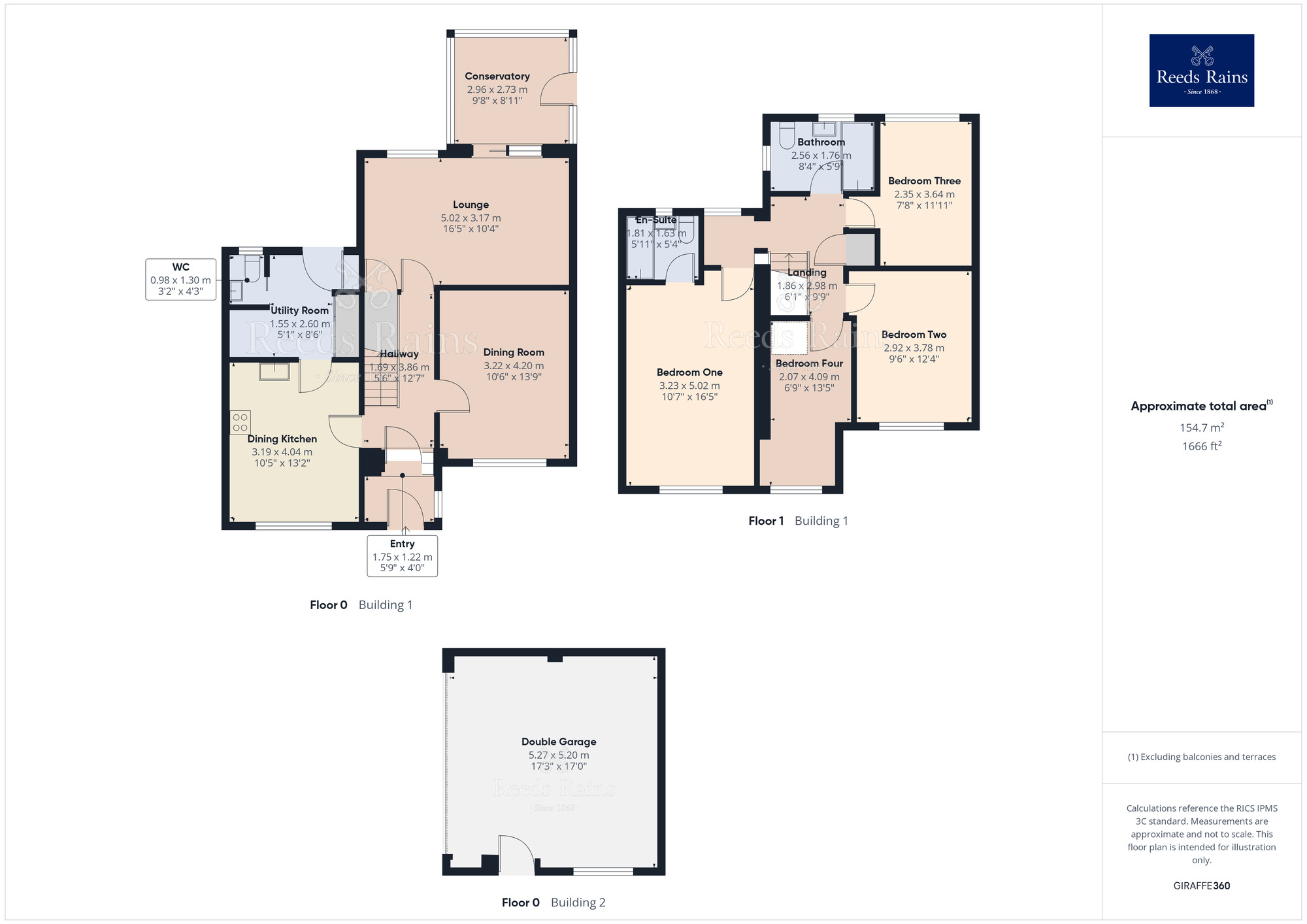 Floorplan of 4 bedroom Detached House for sale, Carrington Road, Adlington, Lancashire, PR7