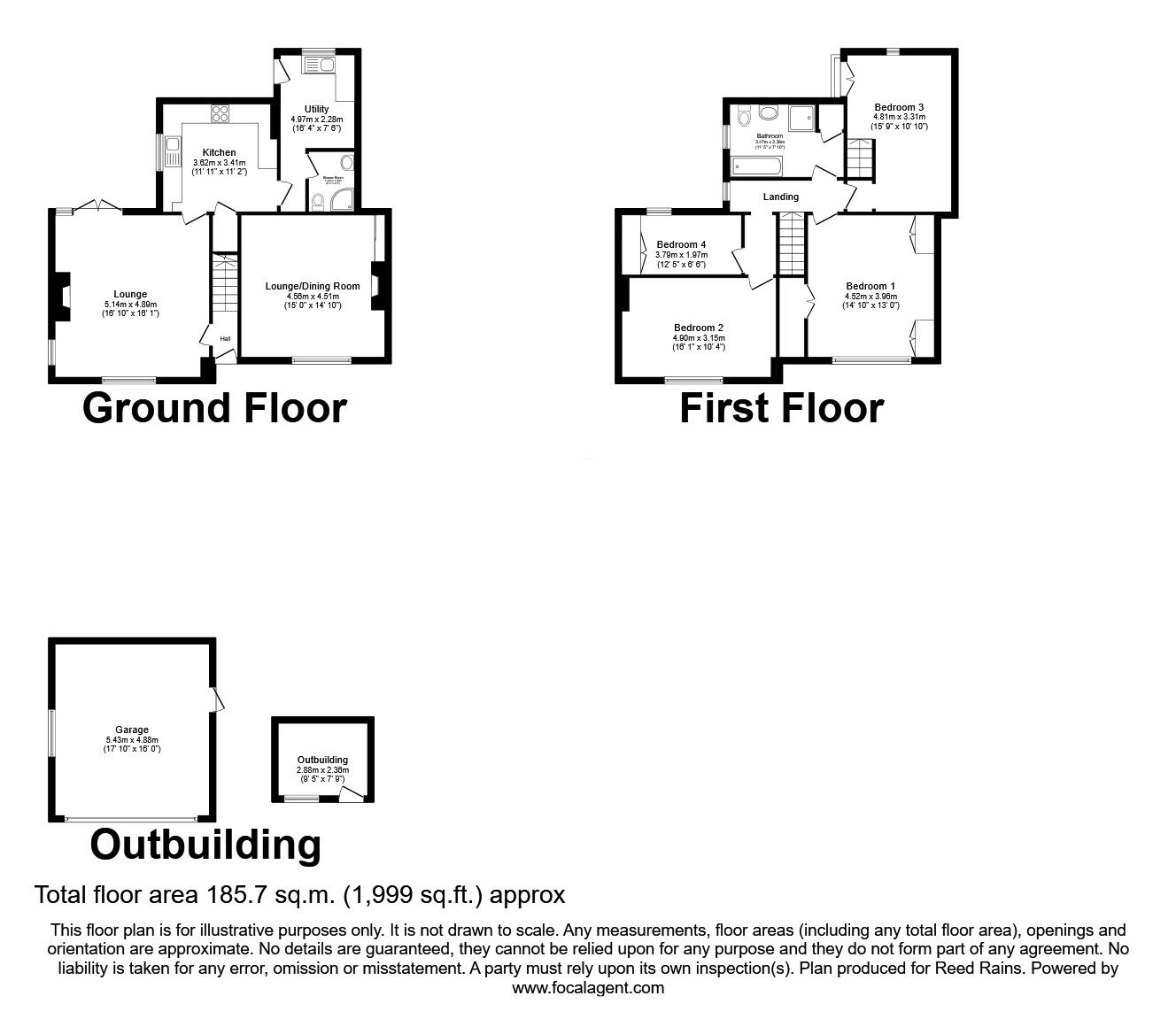 Floorplan of 4 bedroom Semi Detached House for sale, Temple Fields, Heapey Road, Chorley, PR6