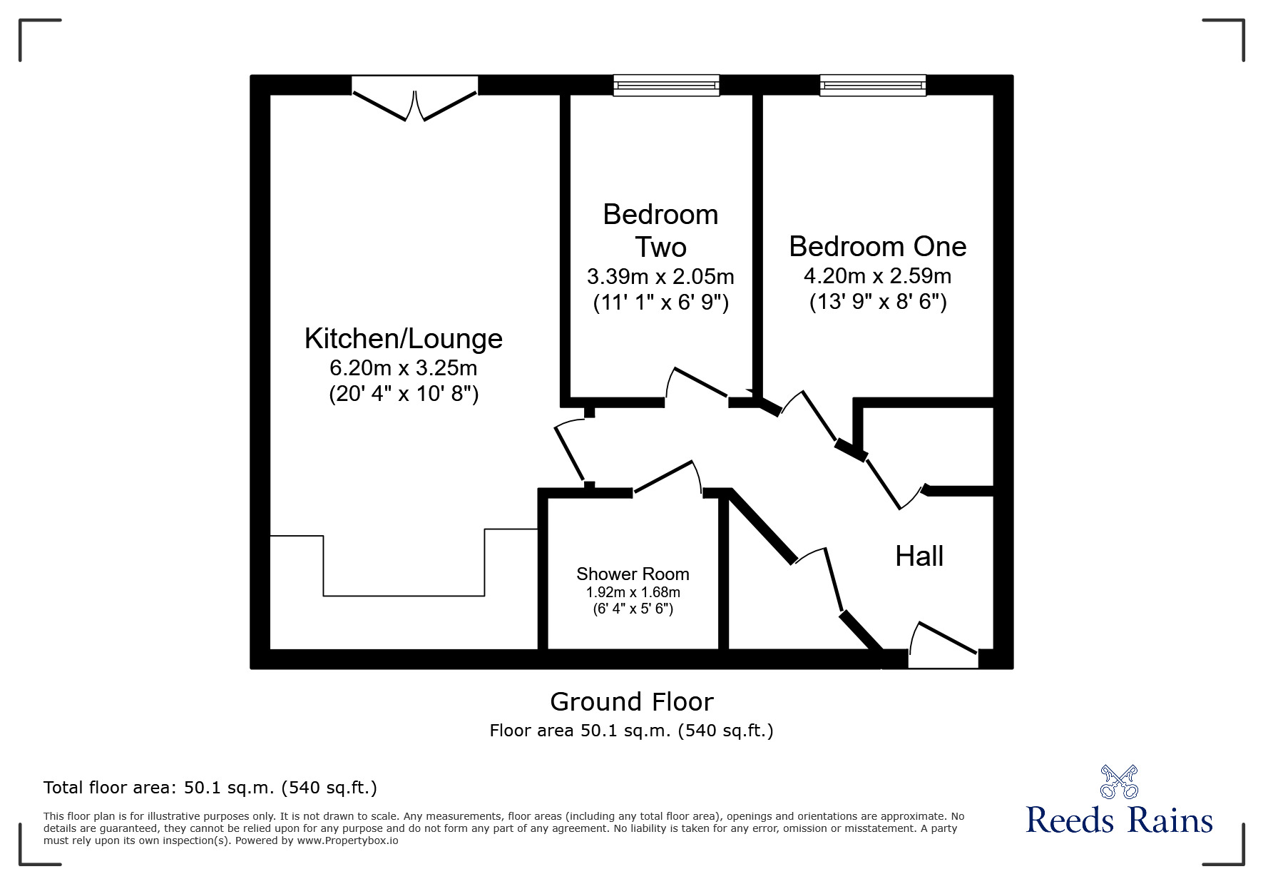 Floorplan of 2 bedroom  Flat for sale, Main Street, Buckshaw Village, Lancashire, PR7
