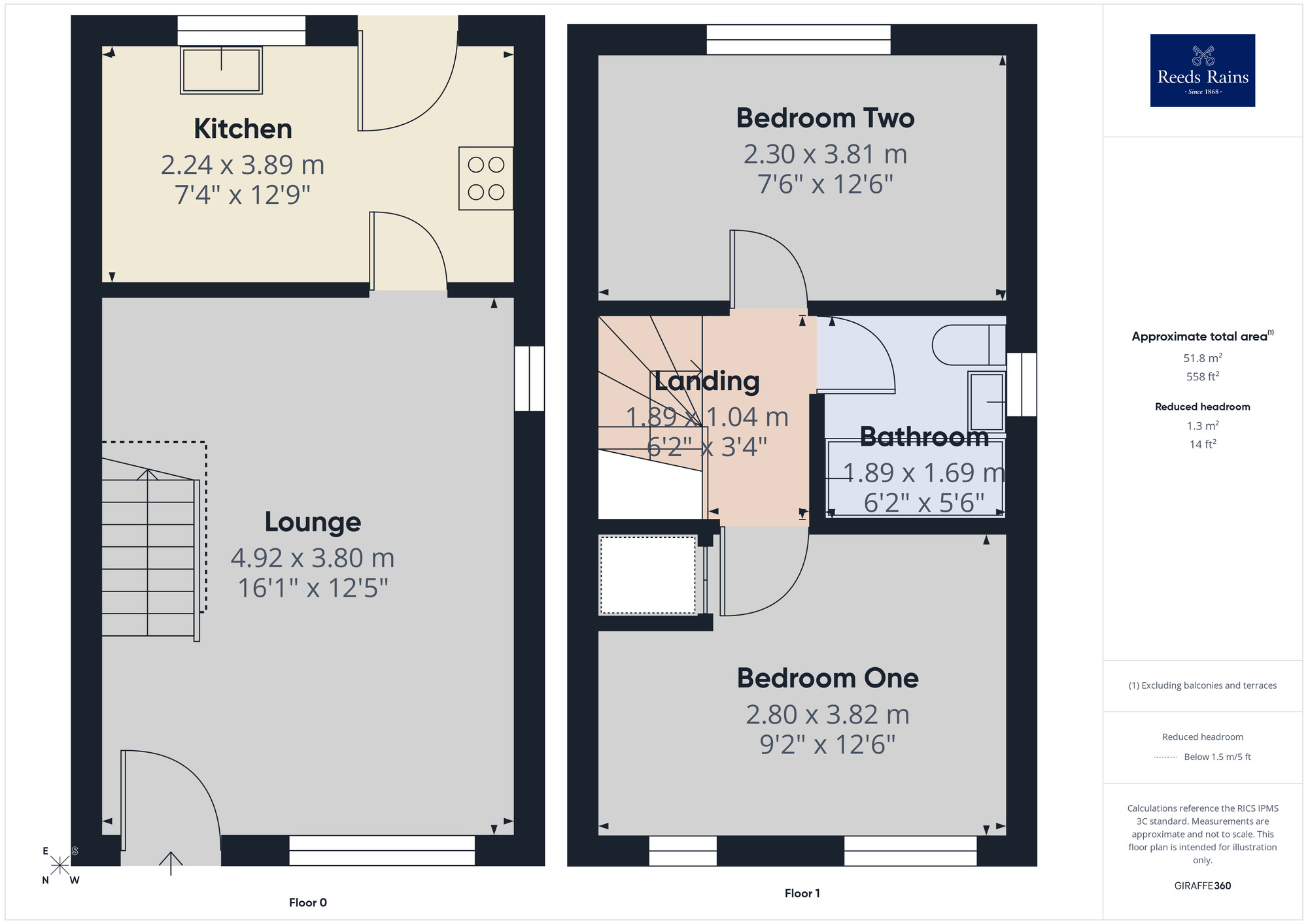 Floorplan of 2 bedroom Semi Detached House for sale, Cross Swords Close, Chorley, Lancashire, PR7