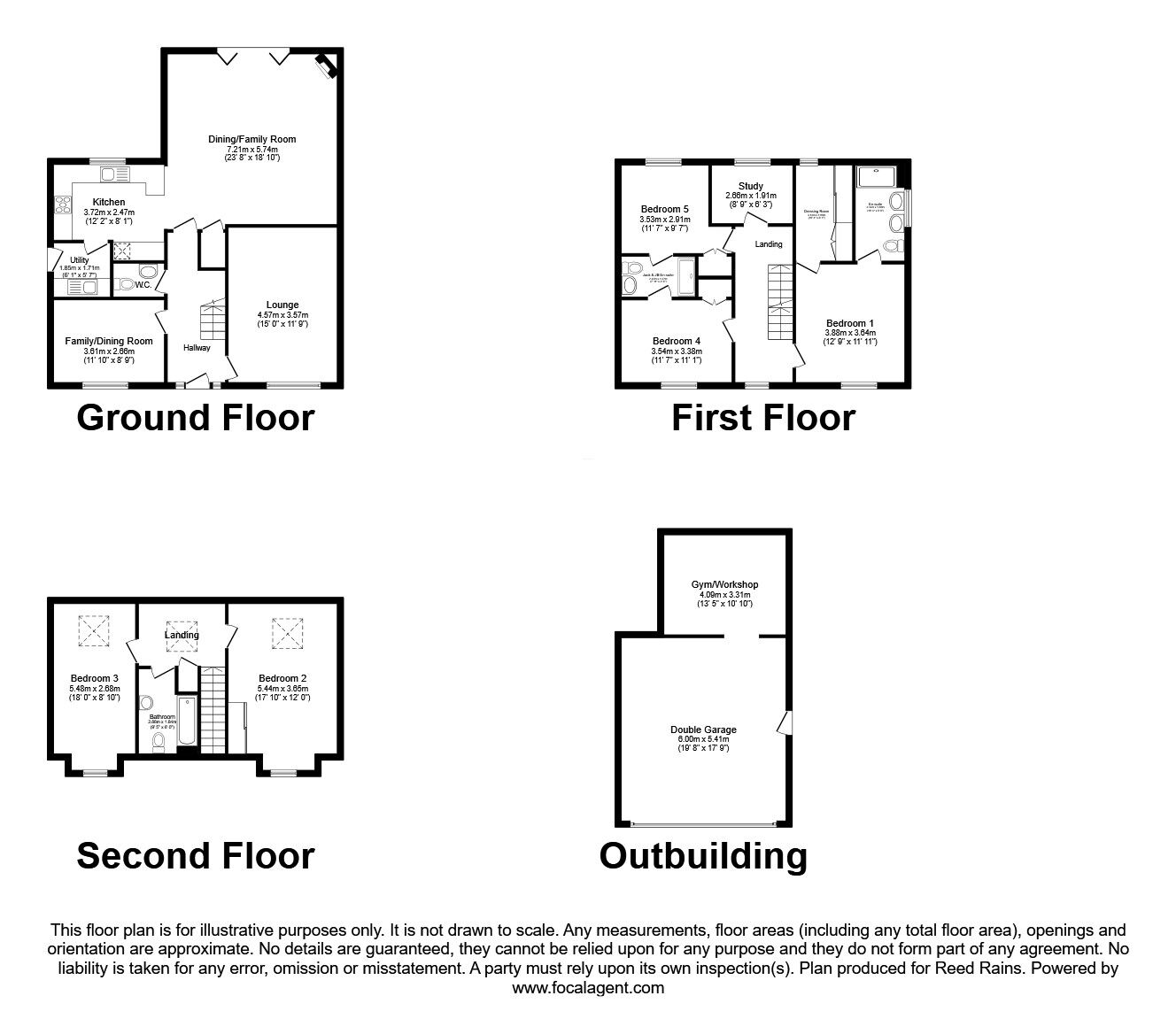 Floorplan of 5 bedroom Detached House for sale, Irvine Place, Buckshaw Village, Lancashire, PR7