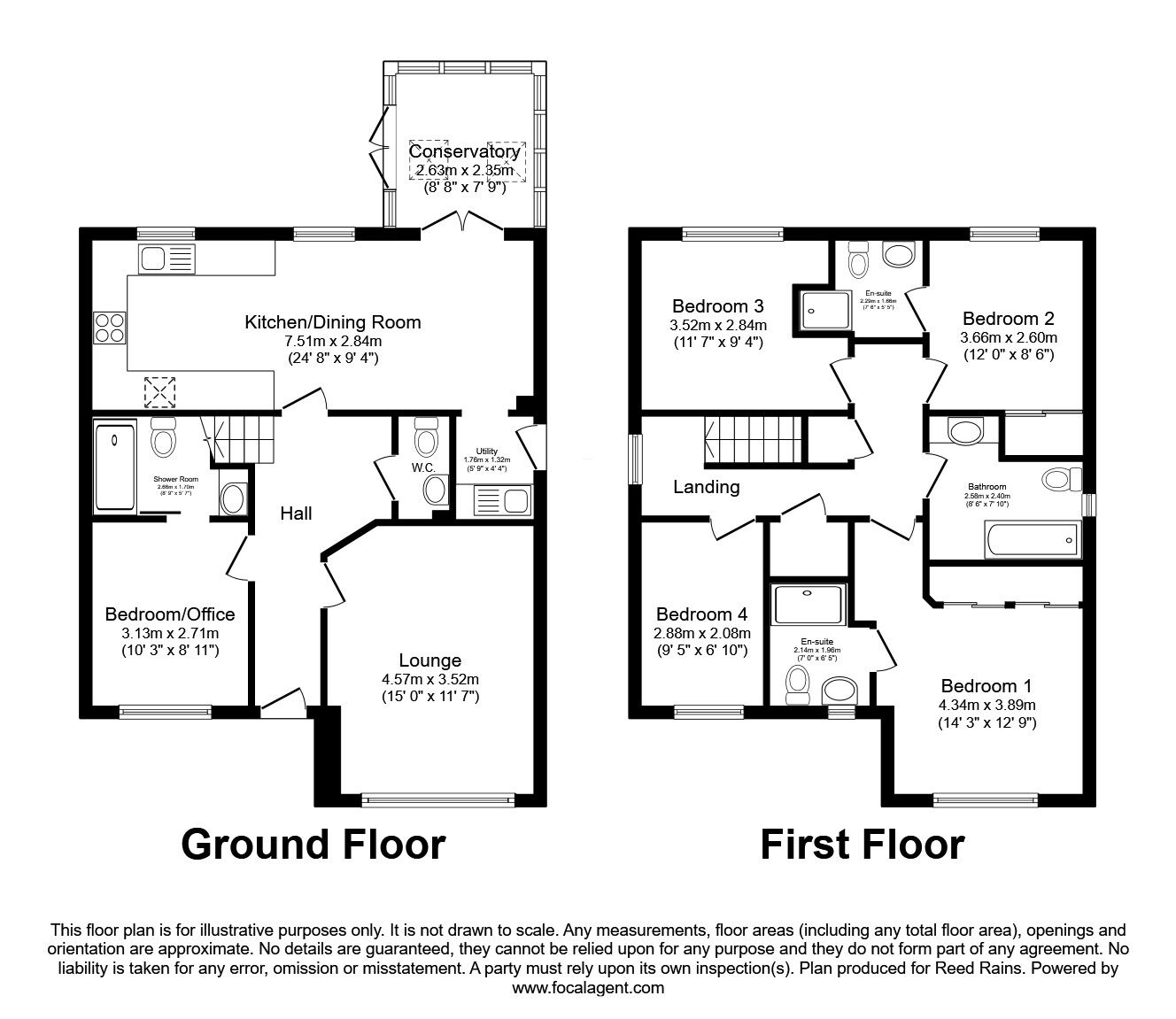 Floorplan of 5 bedroom Detached House for sale, Plantation Close, Buckshaw Village, Lancashire, PR7